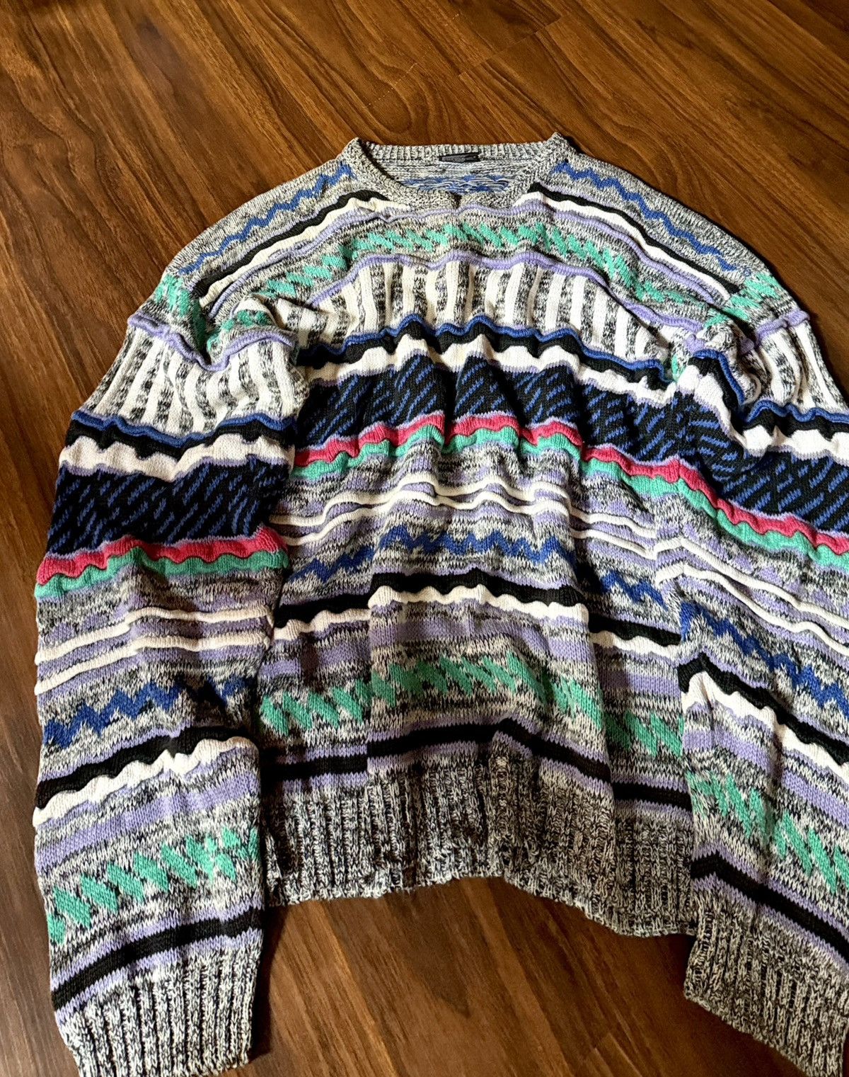 Coogi CRAZY RARE VINTAGE COOGI KNIT Size US XXL / EU 58 / 5 - 5 Thumbnail