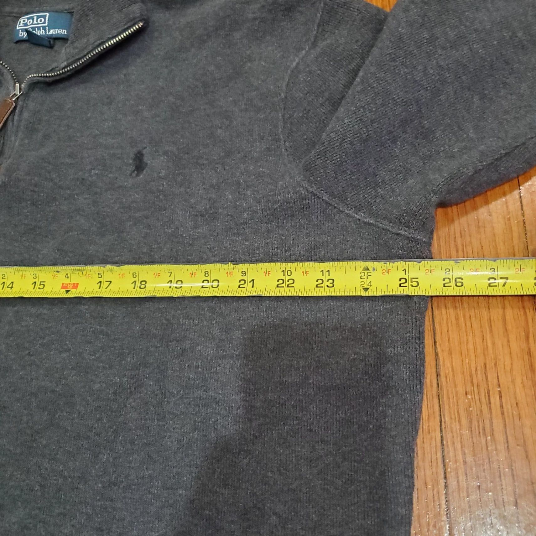 Polo Ralph Lauren Polo Ralph Lauren Sweater Mens XL Gray 1/4 Zip Mock Neck Cotton Pullover Knit Size US XL / EU 56 / 4 - 6 Thumbnail