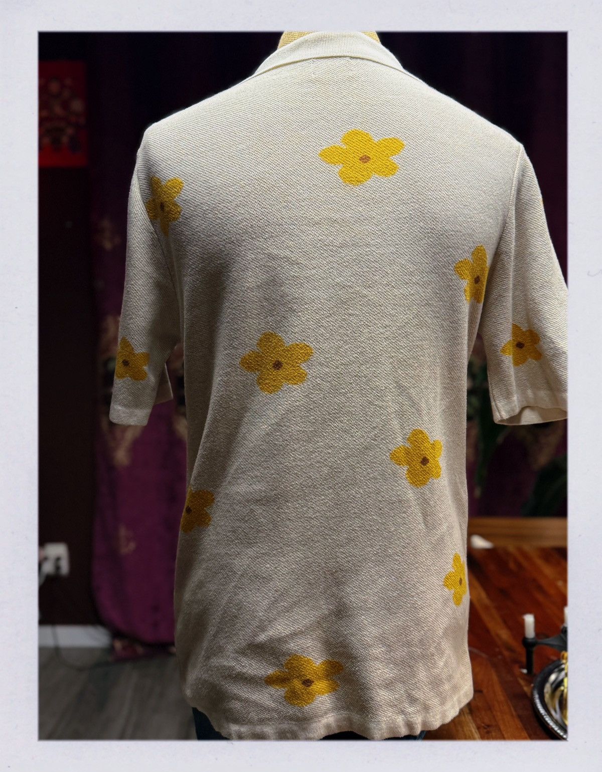 Asos 🌼 Retro Knit Flower Shirt Size US M / EU 48-50 / 2 - 5 Thumbnail