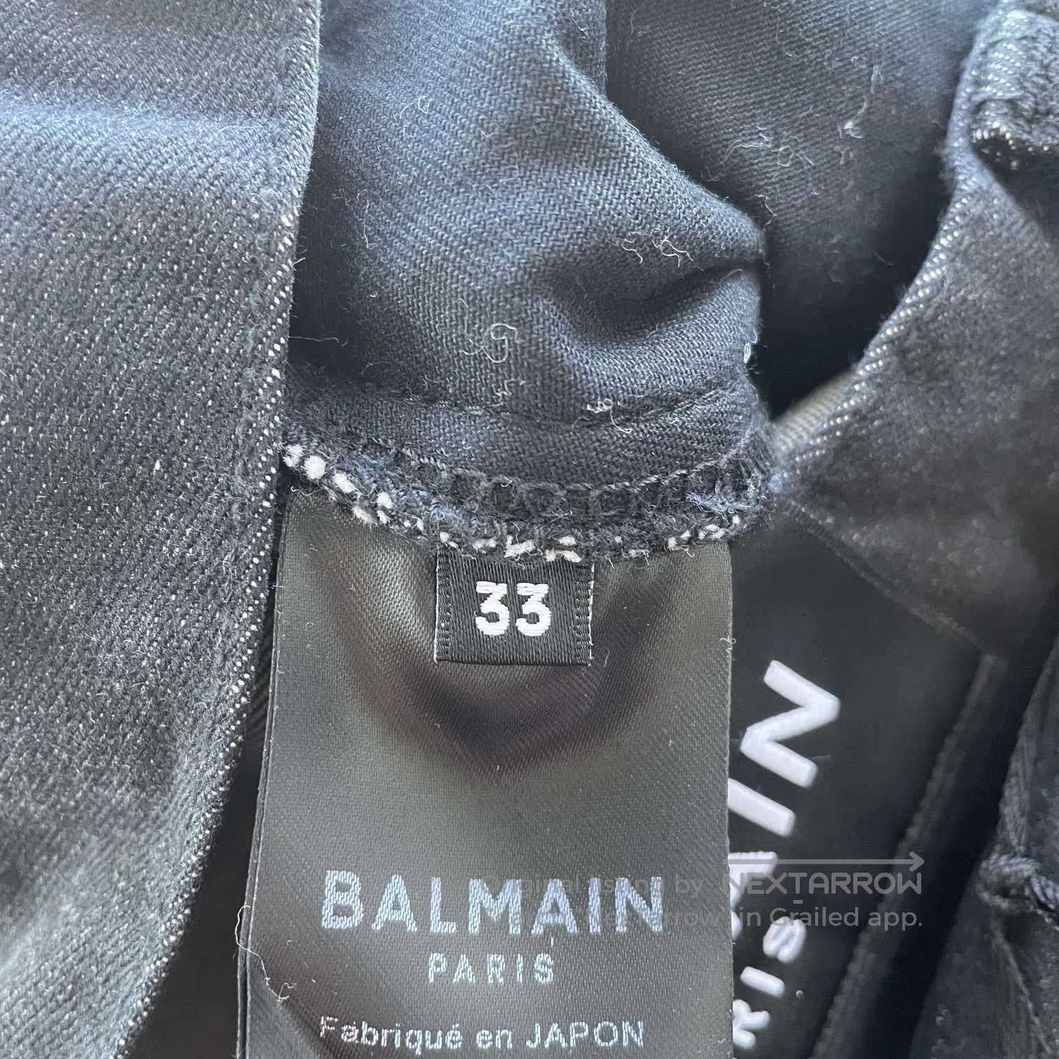 Balenciaga Distressed Black Denim Pants with Side Stripes. Size US 32 / EU 48 - 7 Thumbnail