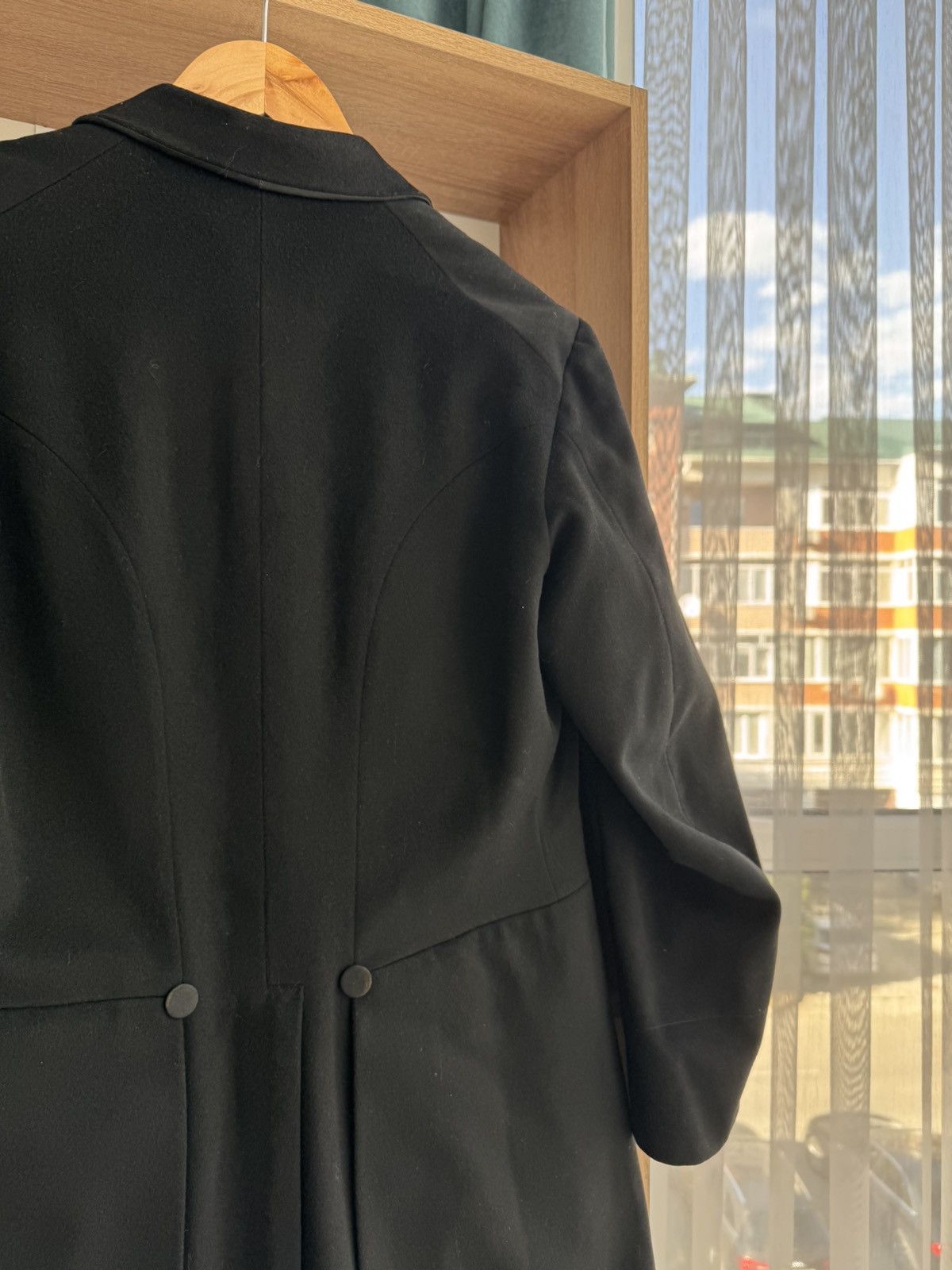 Vintage Vintage Black Frock Coat Elegance 50s Double-Breasted Jacket Size US M / EU 48-50 / 2 - 12 Thumbnail