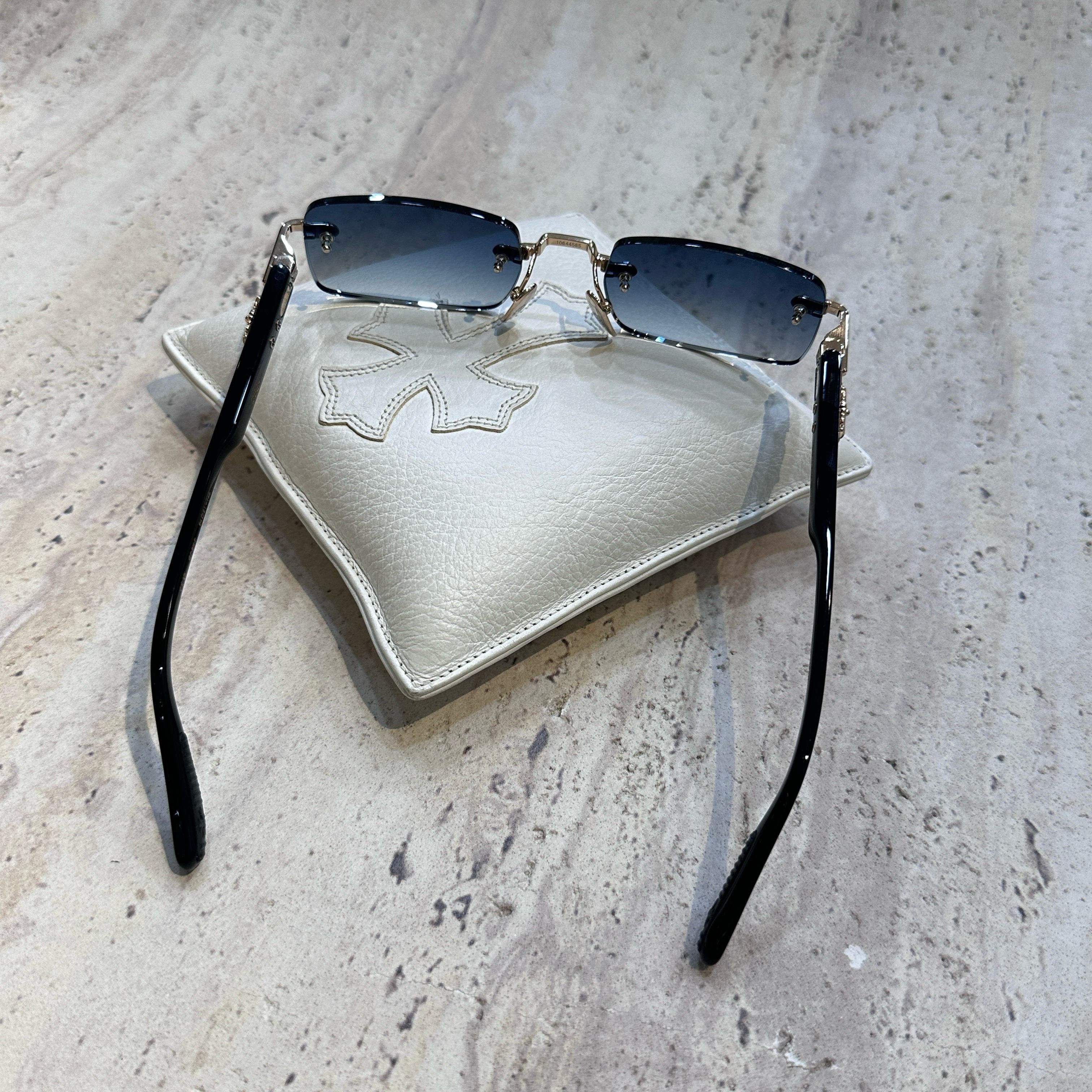 Chrome Hearts CHROME HEARTS DEEP I Gold Plated-Black-Plastic-Sun Size ONE SIZE - 6 Thumbnail