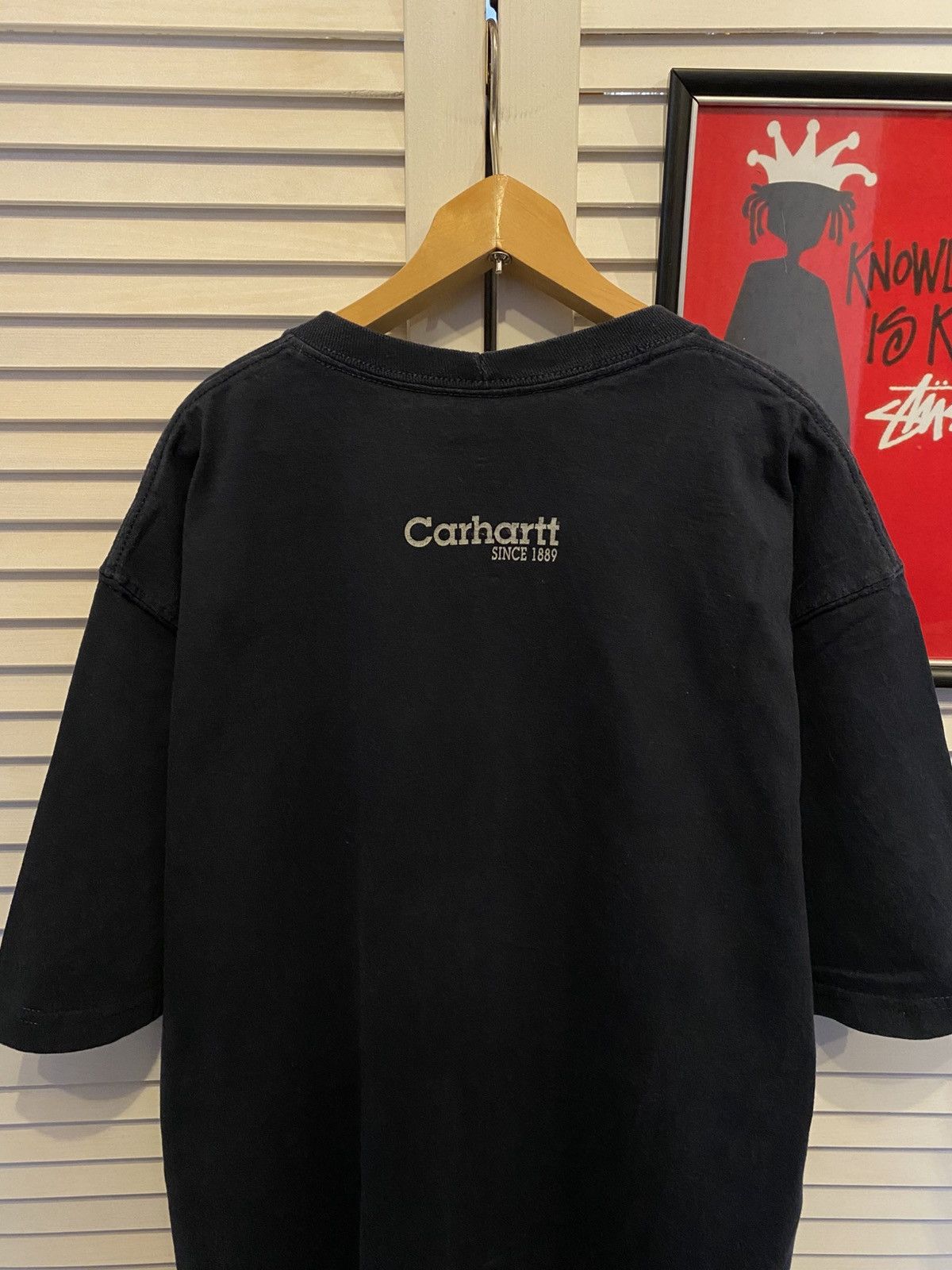 Carhartt Vintage 90s T-Shirt Tee Carhartt Logo Hard at Work Heavy Size US XL / EU 56 / 4 - 5 Thumbnail