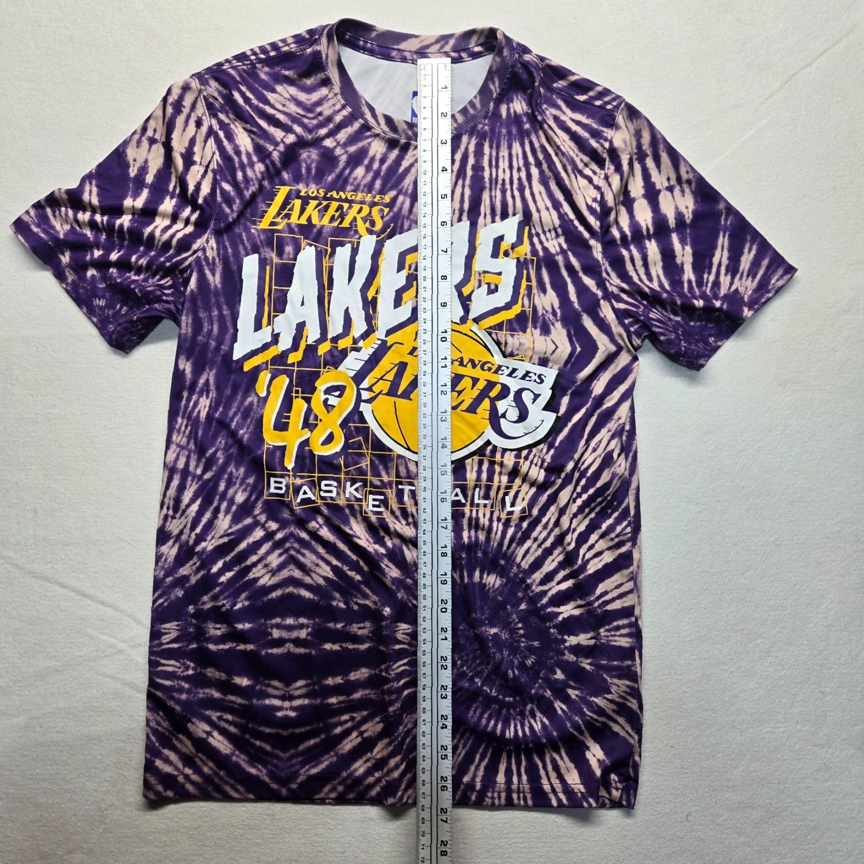 NBA NBA U Lakers Graphic Shirt M Purple Tie Dye LA Lakers Men's Medium Shirt Size US M / EU 48-50 / 2 - 6 Thumbnail