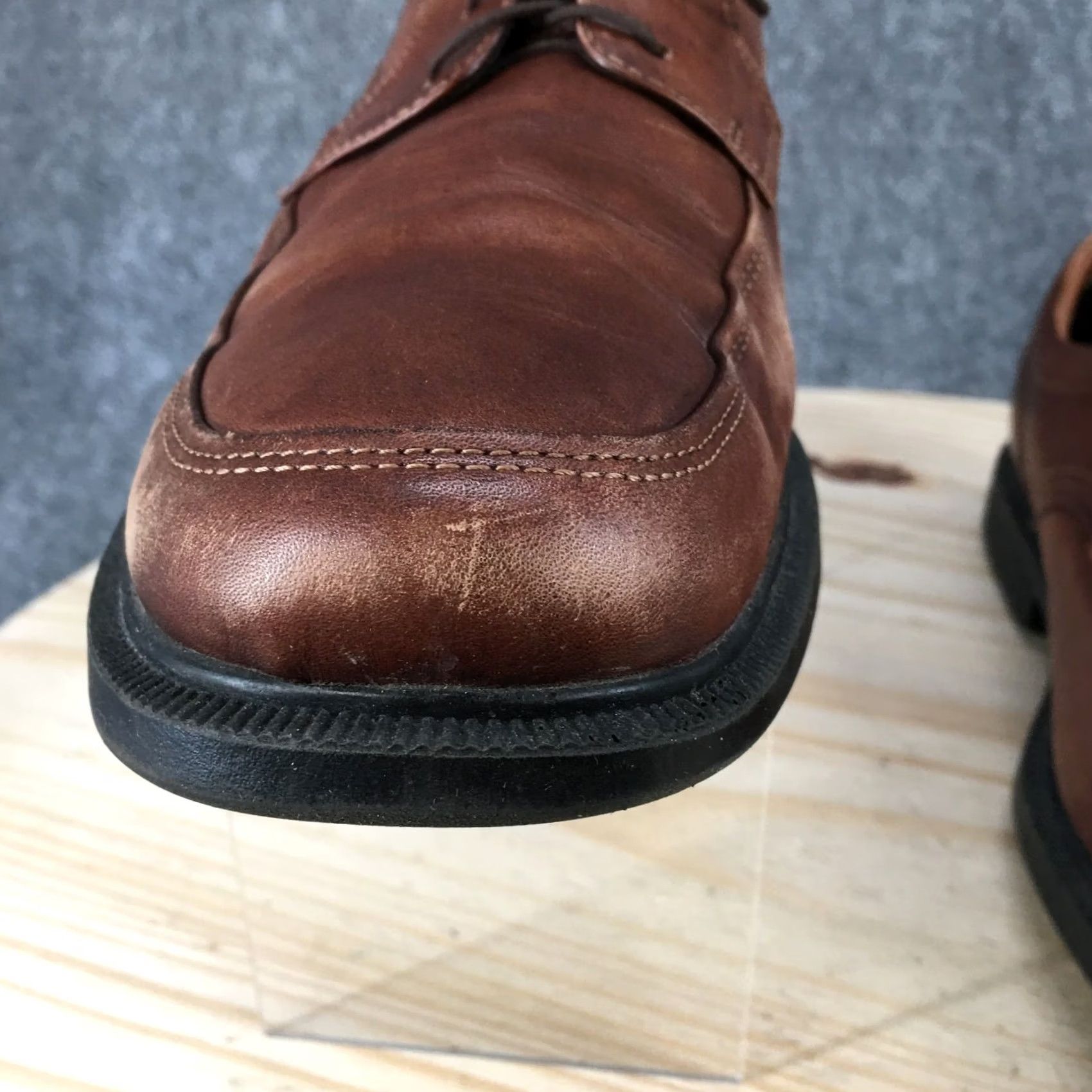 Rockport Rockport Shoes Mens Brown Charles Road Cap Toe Oxford Leather Block V86098 Size ONE SIZE - 7 Thumbnail