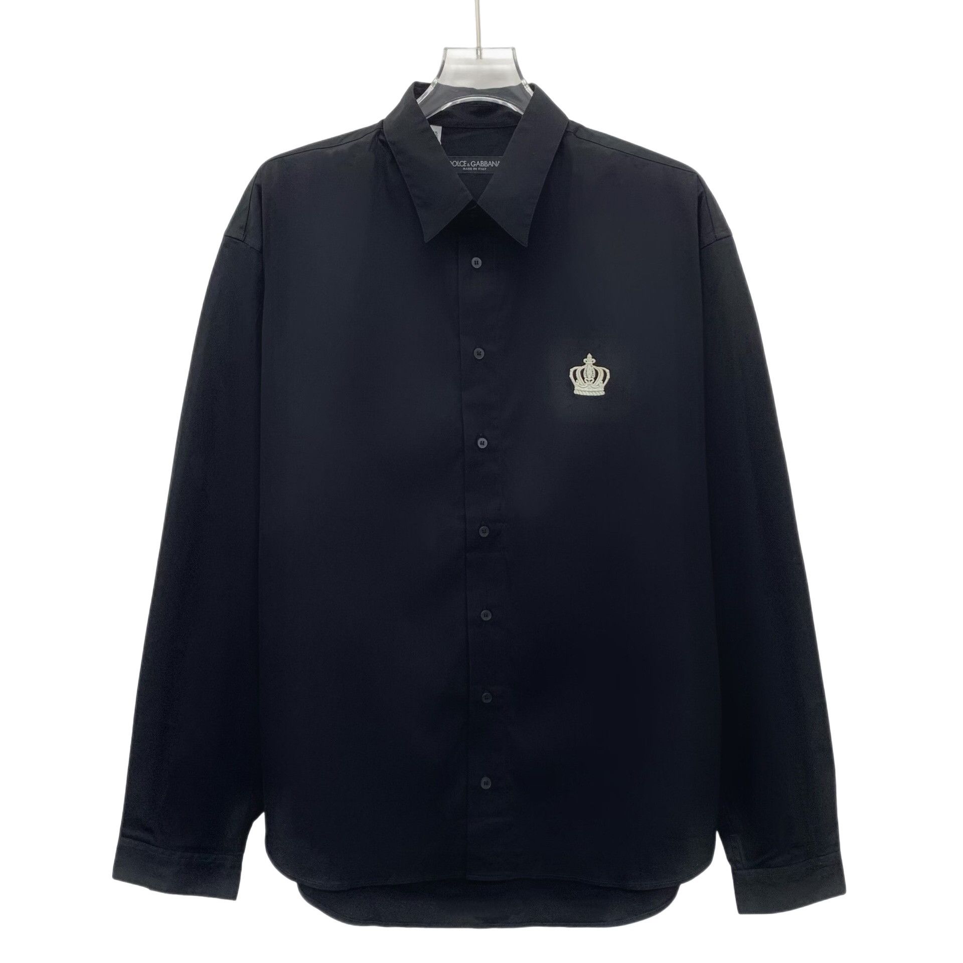 Dolce & Gabbana Dolce & Gabbana Crown Embroidery Shirt Size S Size US S / EU 44-46 / 1 - 1 Thumbnail