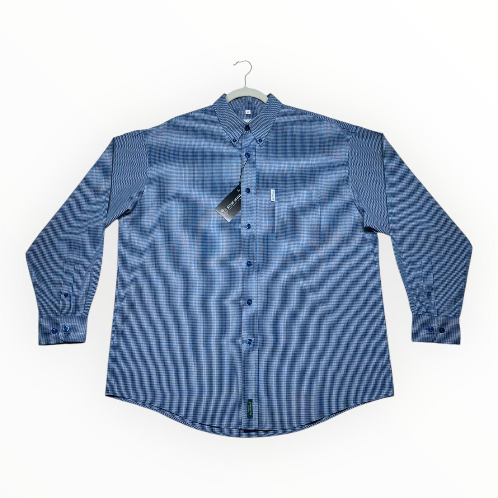 Ben Sherman Ben Sherman Shirt Men's UK Size XL Blue Check Original Size US XL / EU 56 / 4 - 2 Thumbnail