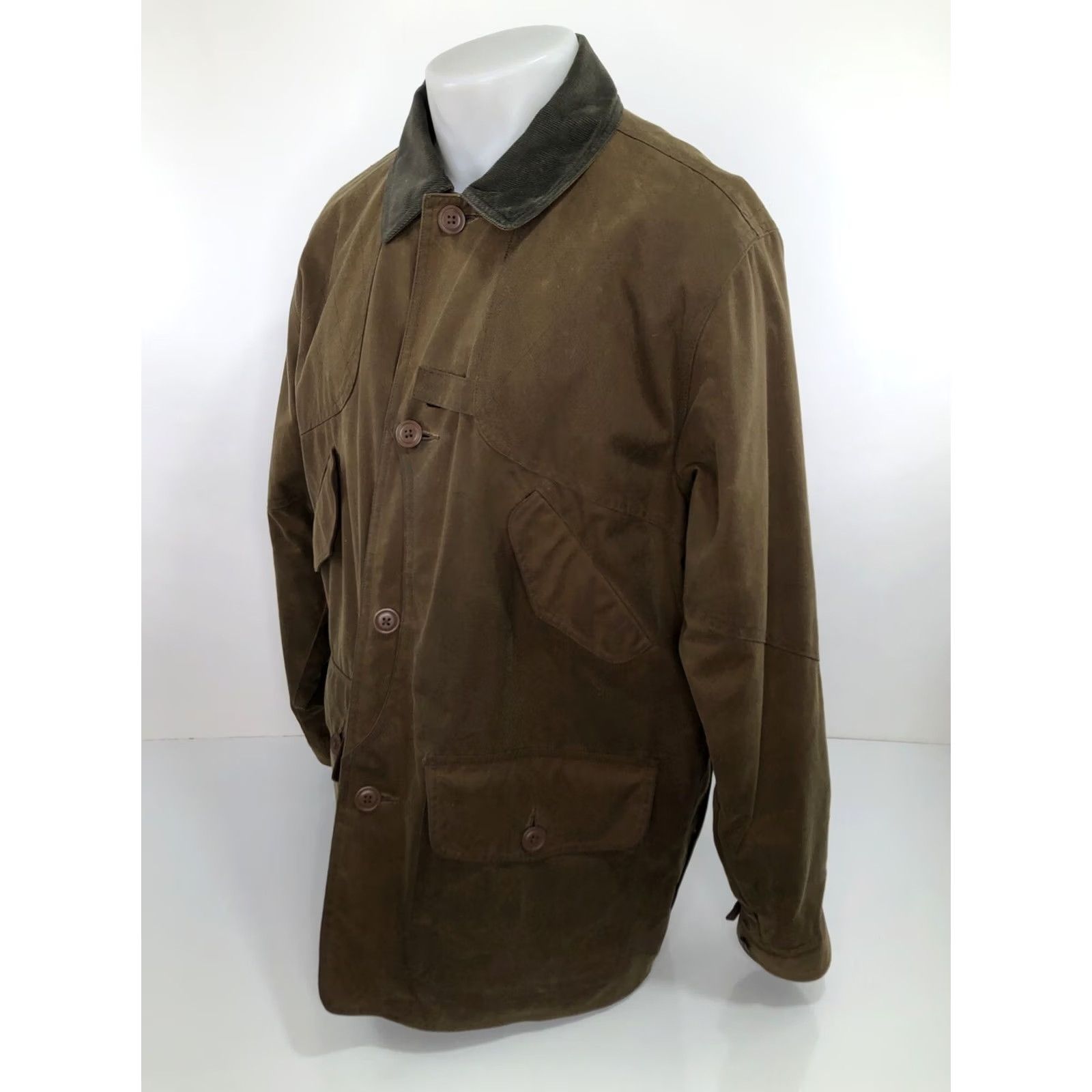 Vintage L.L. Bean Jacket Ranch Waxed Canvas M L Brown Hunting Outdoor Mens Ranch Jacket Size US M / EU 48-50 / 2 - 3 Thumbnail