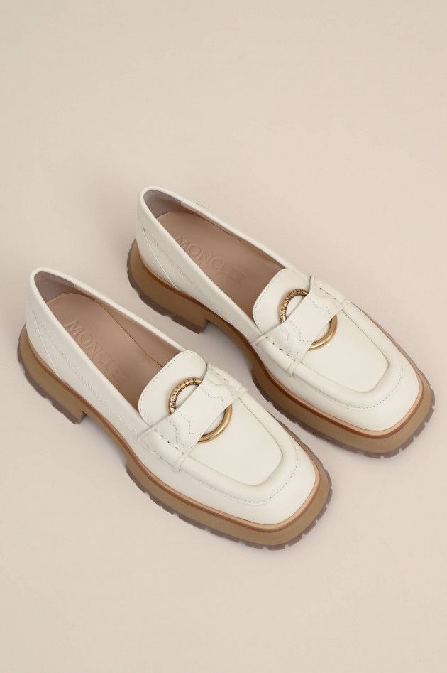 Moncler o1y1125 Loafers in Cream Size US 6 / IT 36 - 4 Thumbnail