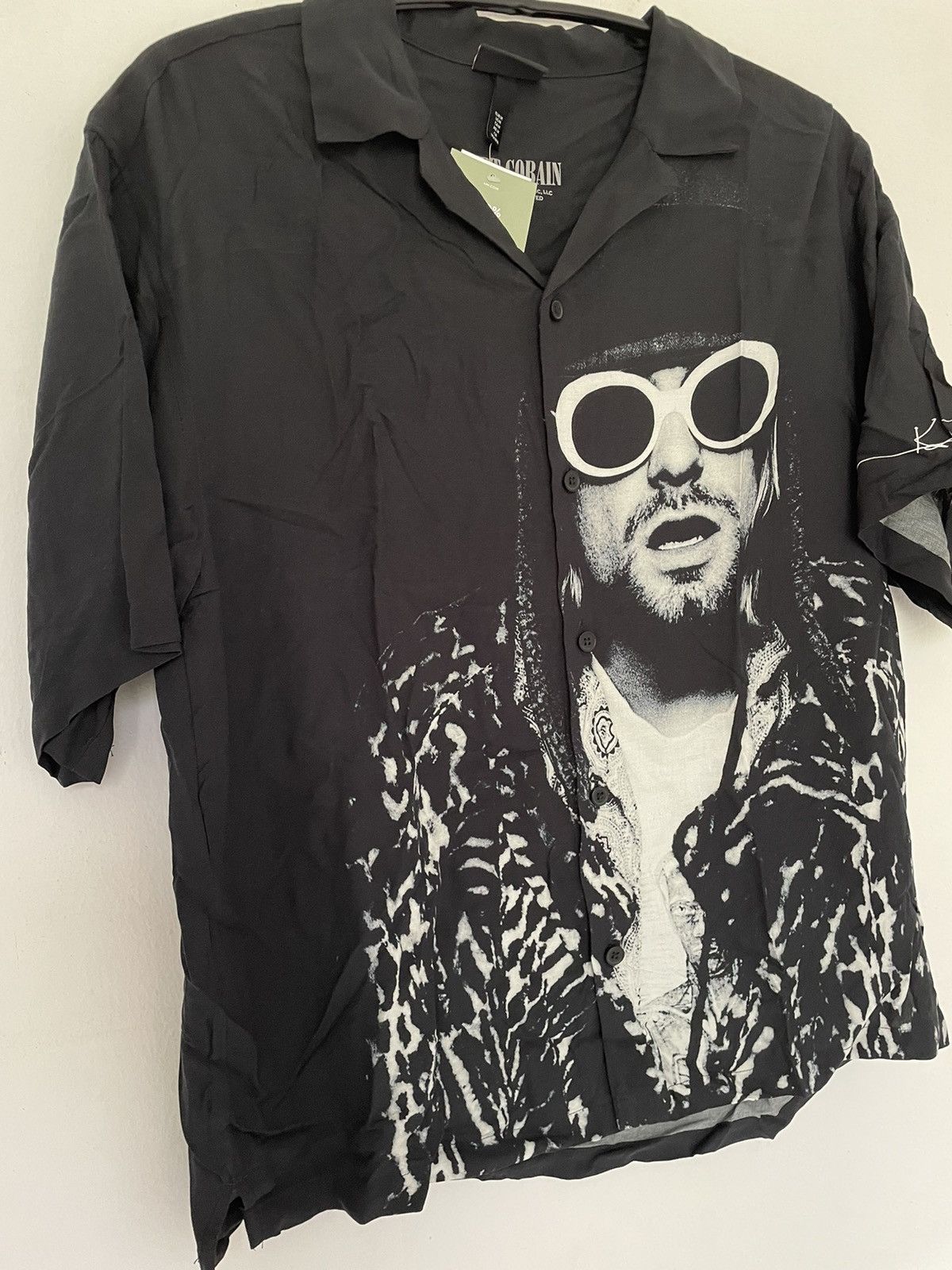 Other KURT COBAIN OVERPRINT BUTTON DOWN SHIRT Size US M / EU 48-50 / 2 - 2 Thumbnail