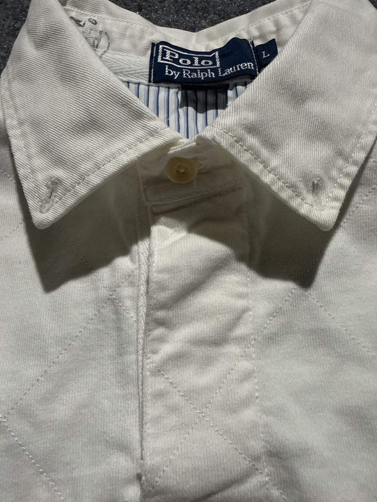 Polo Ralph Lauren Polo Ralph Lauren Rugby Shirt Distressed Hem Cut Sleeve L Size US L / EU 52-54 / 3 - 4 Thumbnail