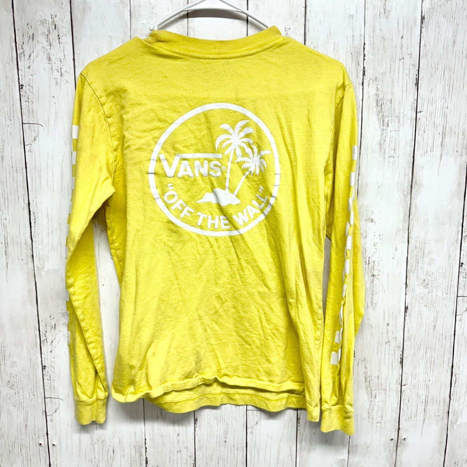 Vans VANS Top Small Cotton Crewneck Graphic Long Sleeve Yellow Size S / US 4 / IT 40 - 4 Thumbnail