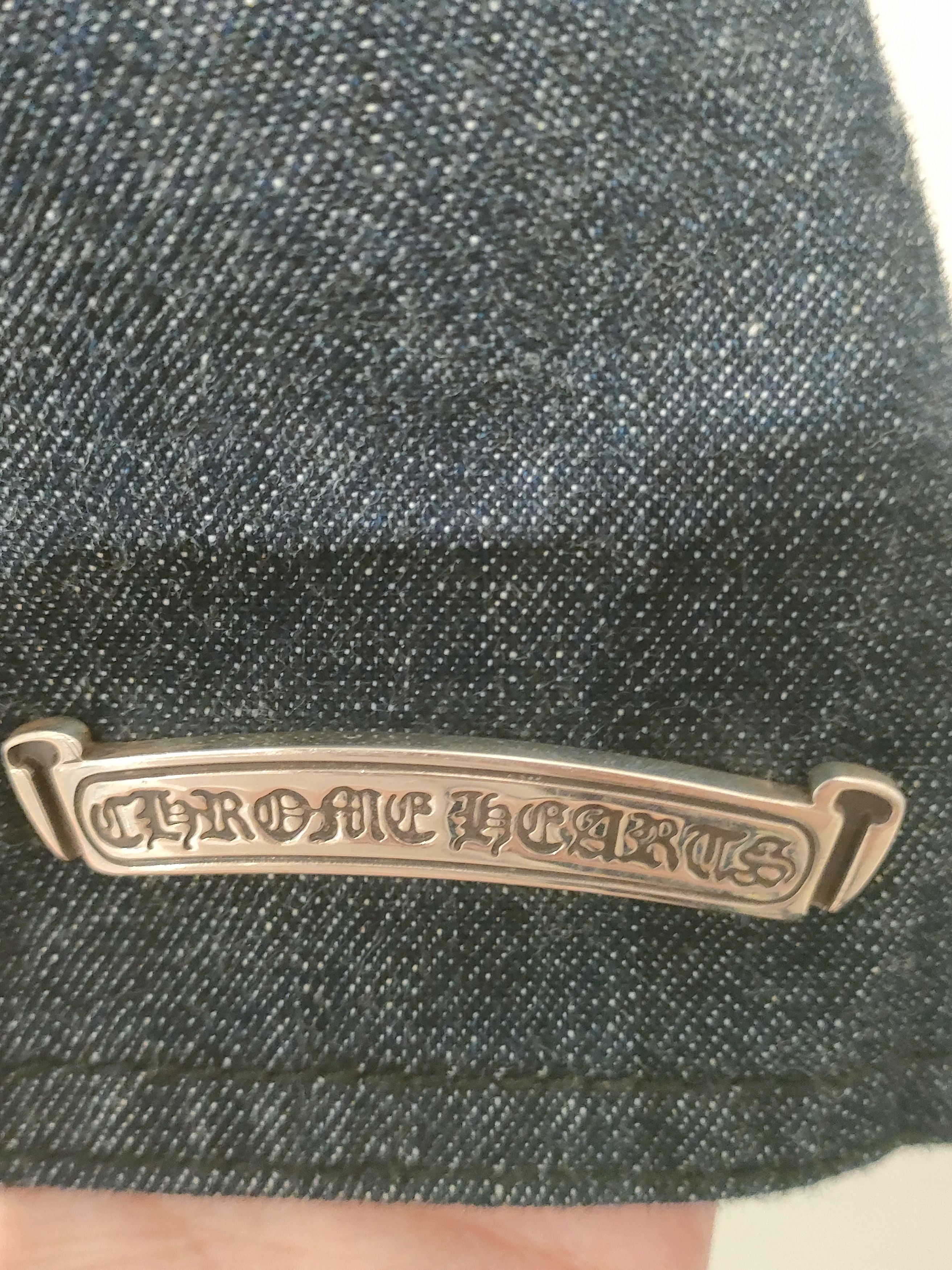 Chrome Hearts Chrome Hearts Black Leather Cross Patch Denim Apron Size L / US 10 / IT 46 - 9 Thumbnail
