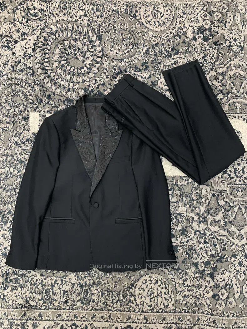 Versace Versace Rhinestone single-breasted suit set Size 46S - 4 Thumbnail