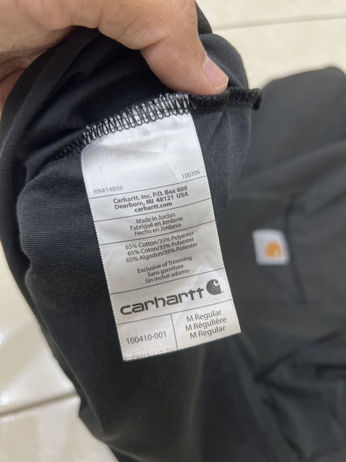 Carhartt Y2K Thrashed Faded Carhartt Pocket Tee Size US L / EU 52-54 / 3 - 6 Thumbnail