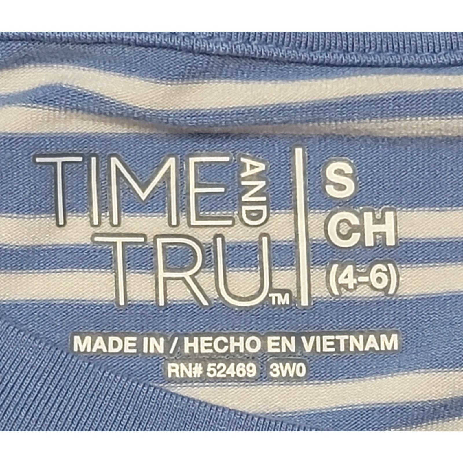 Other Time & Tru Blue White Striped A Line T Shirt Mini Dress S Size S / US 4 / IT 40 - 3 Thumbnail