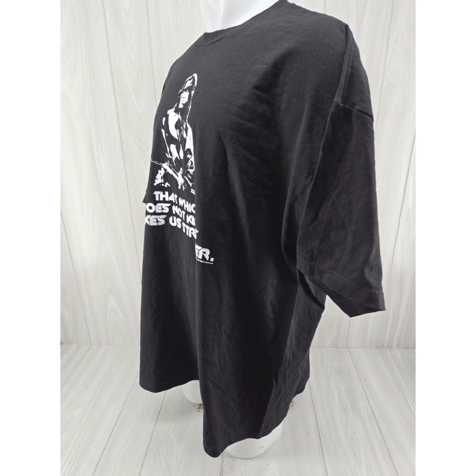Barbarian Conan Barbarian Does Not Kill Makes Us Stronger Mens Shirt Schwarzenegger 3XL Black Cotton Jersey Logo Graphic Print Crew Neck T-Shirt Adult Mens Size US XXL / EU 58 / 5 - 5 Thumbnail