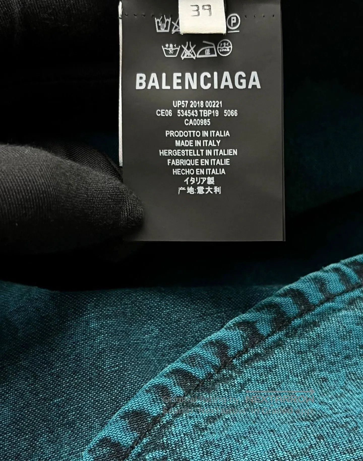 Balenciaga Balenciaga Blue Denim Shirt Jacket. Size US M / EU 48-50 / 2 - 4 Thumbnail