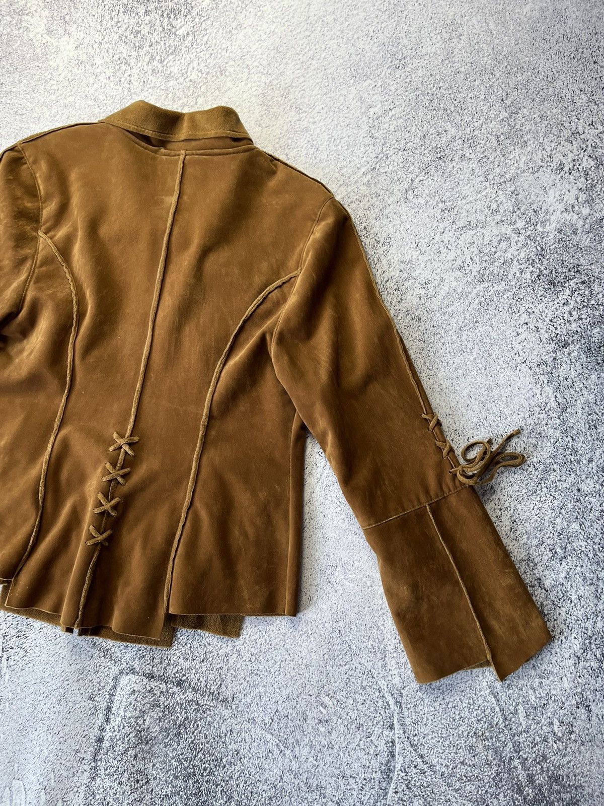 Japanese Brand Vintage Fringed Leather Suede Cowboy Western Jacket Size L / US 10 / IT 46 - 19 Thumbnail
