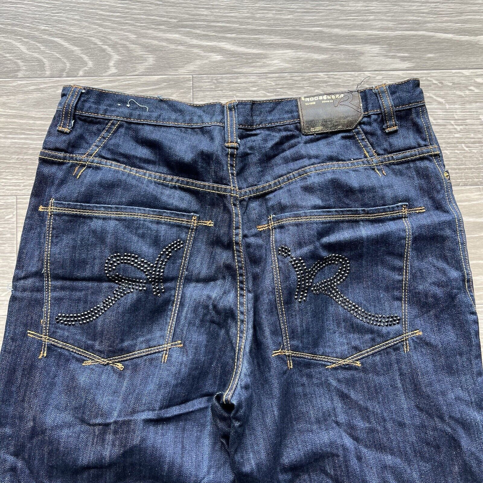 Rocawear Vintage Y2K Rocawear Jeans Baggy Wide Leg Embroidered Grunge Size US 36 / EU 52 - 3 Thumbnail