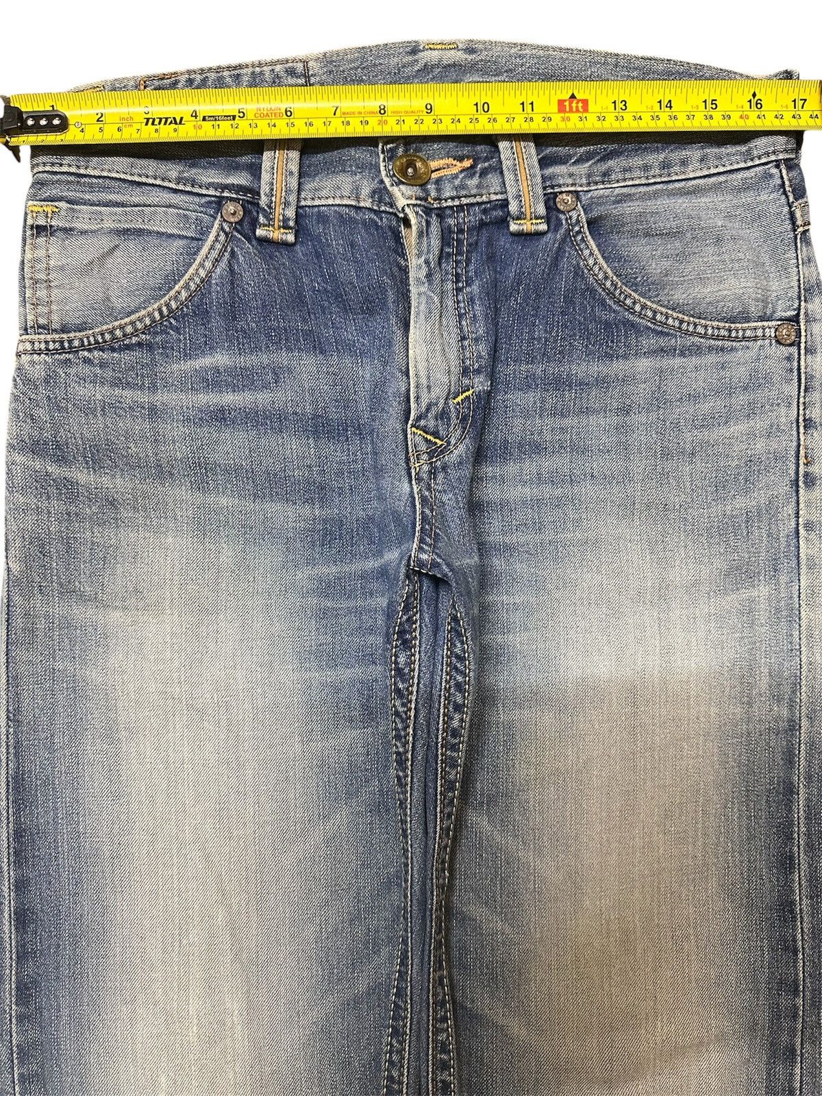 Edwin Edwin XV Leather Trimmed Whiskers Jeans Japan Made Size US 32 / EU 48 - 6 Thumbnail