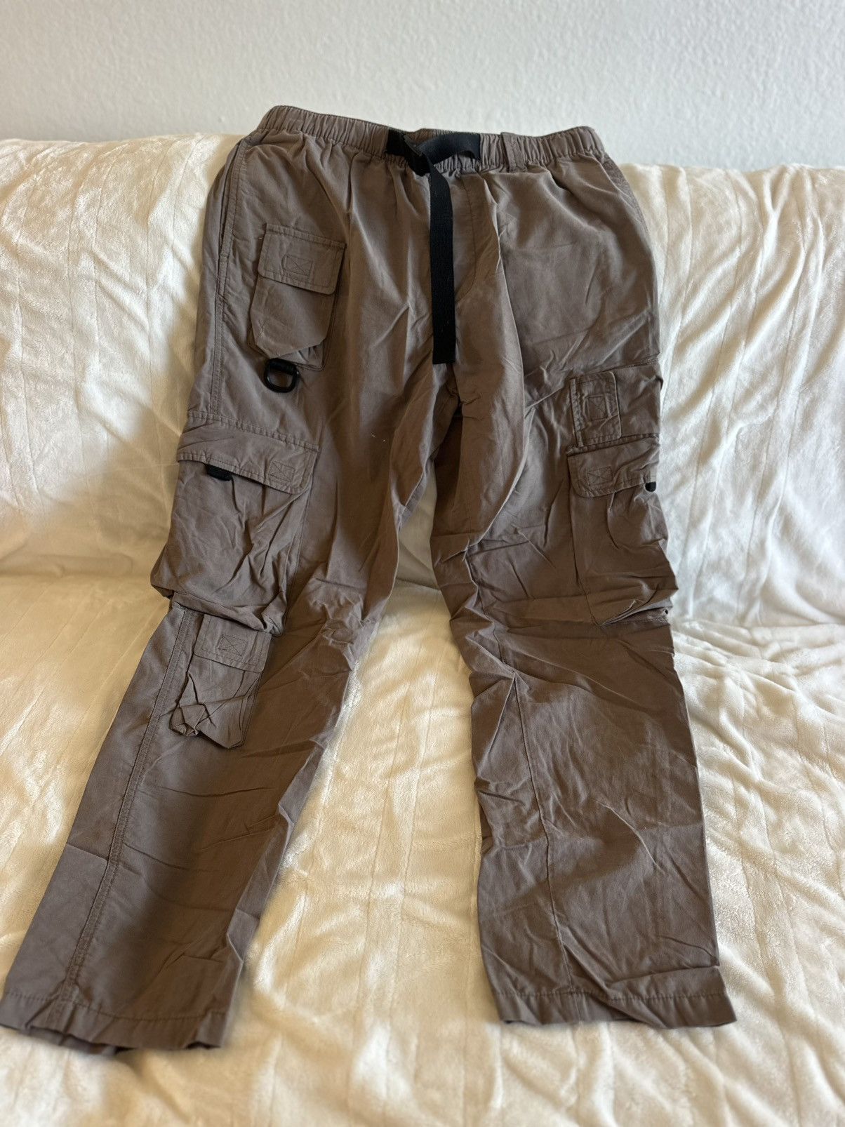 Urban Outfitters Urban Outfitters Grey Tan Jogger Tactical Pants with Pockets Size US 32 / EU 48 - 1 Thumbnail