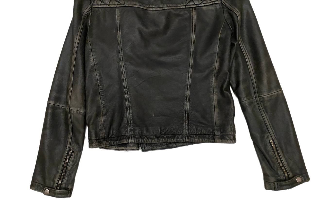 Allsaints Cargo Distressed Leather Biker Jacket Size S / US 4 / IT 40 - 8 Thumbnail