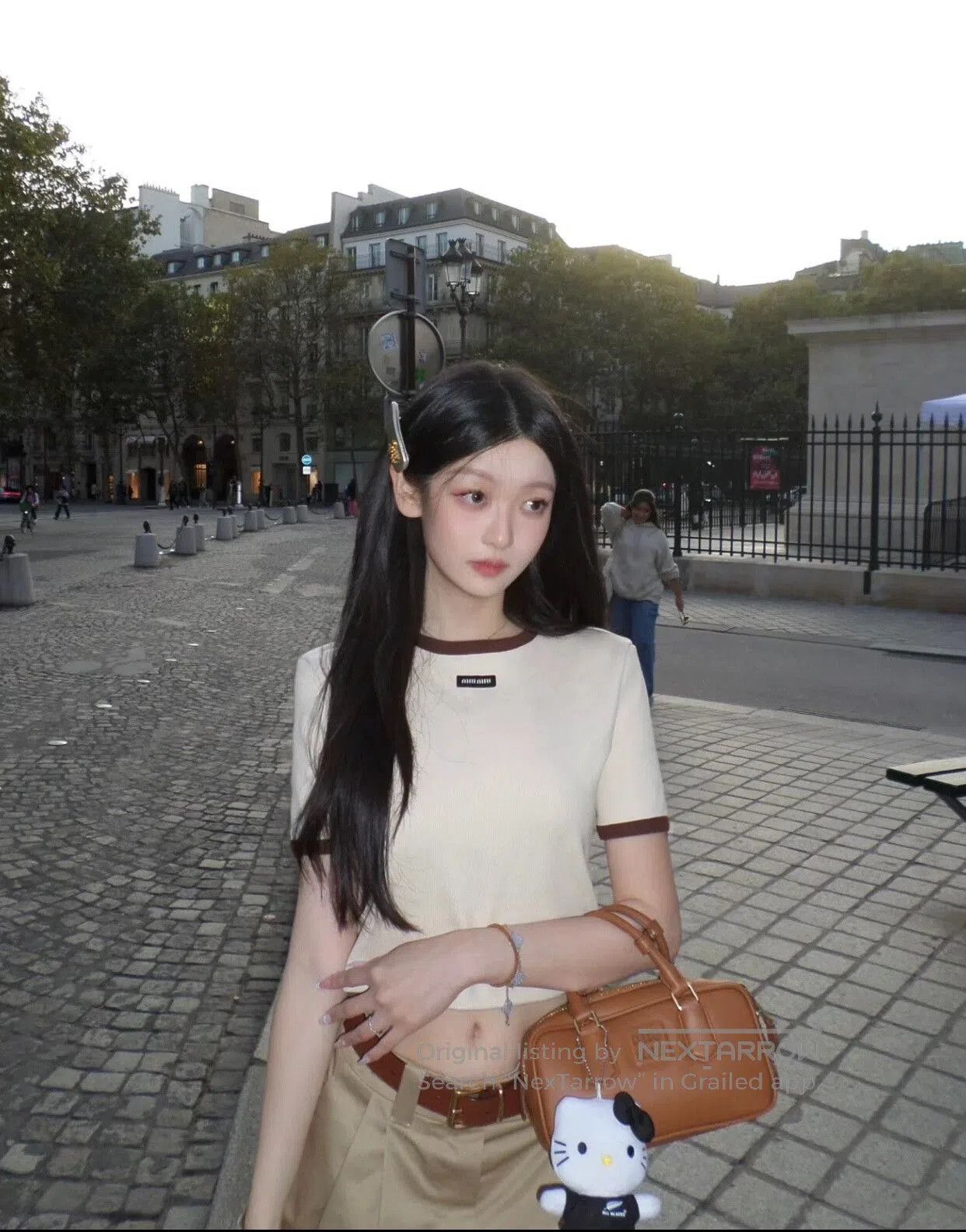 Miu Miu miumiu beige color block knit t. Size US M / EU 48-50 / 2 - 2 Thumbnail