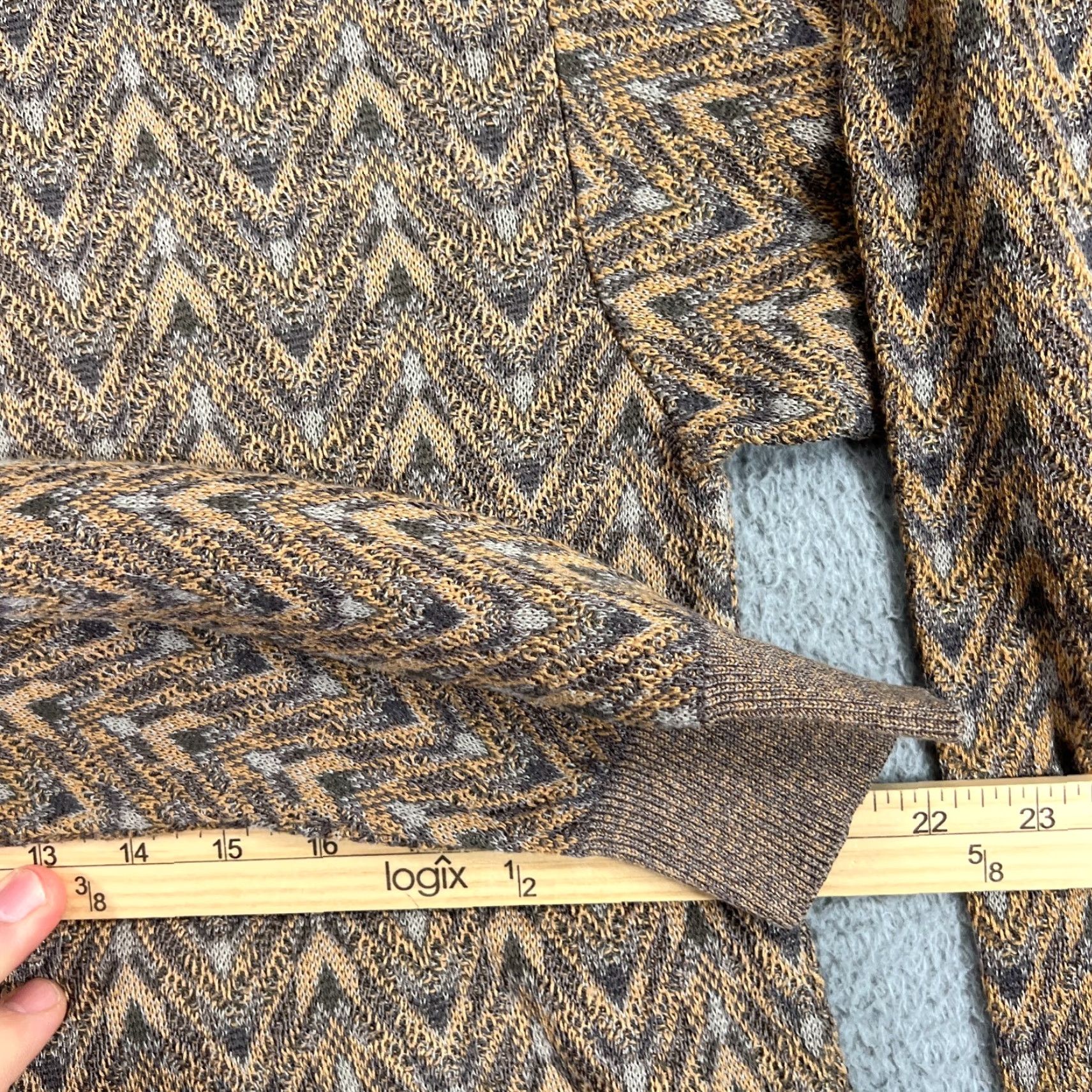Vintage VINTAGE Tricots St Raphael Knit Sweater Mens L Large Geometric 3D Design USA MADE Streetwear? Size US L / EU 52-54 / 3 - 6 Thumbnail