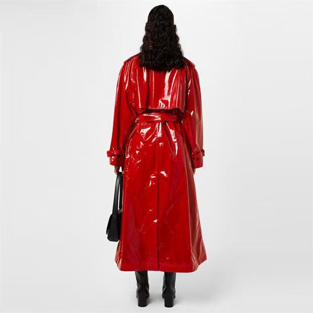 Dolce & Gabbana o1g2r1mq1024 Patent Trench Coat in Red Size XS / US 0-2 / IT 36-38 - 5 Thumbnail