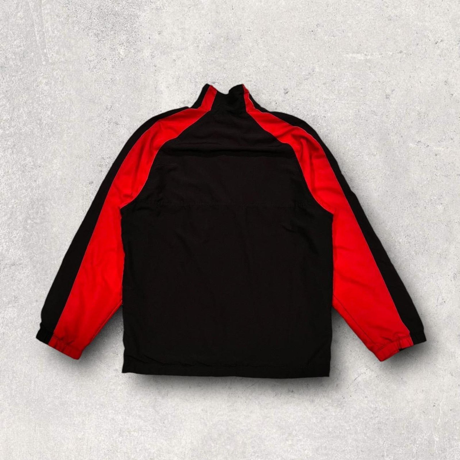 Nike ★ Nike Red & Black Full Zip Vintage Track Jacket ★ Size US L / EU 52-54 / 3 - 3 Thumbnail