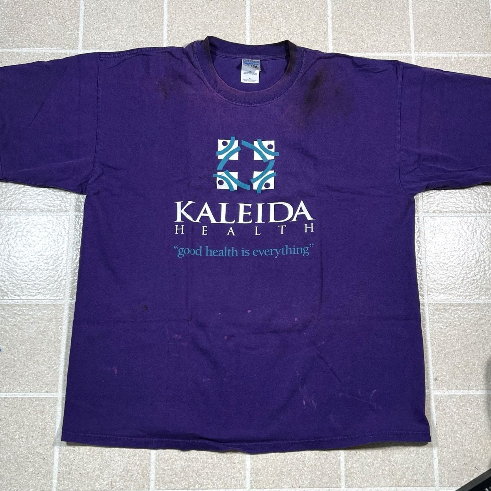 Gildan VINTAGE Kaleida Health Hospital T-Shirt XL Men Purple Gildan Regular Size XL Size US XL / EU 56 / 4 - 2 Thumbnail