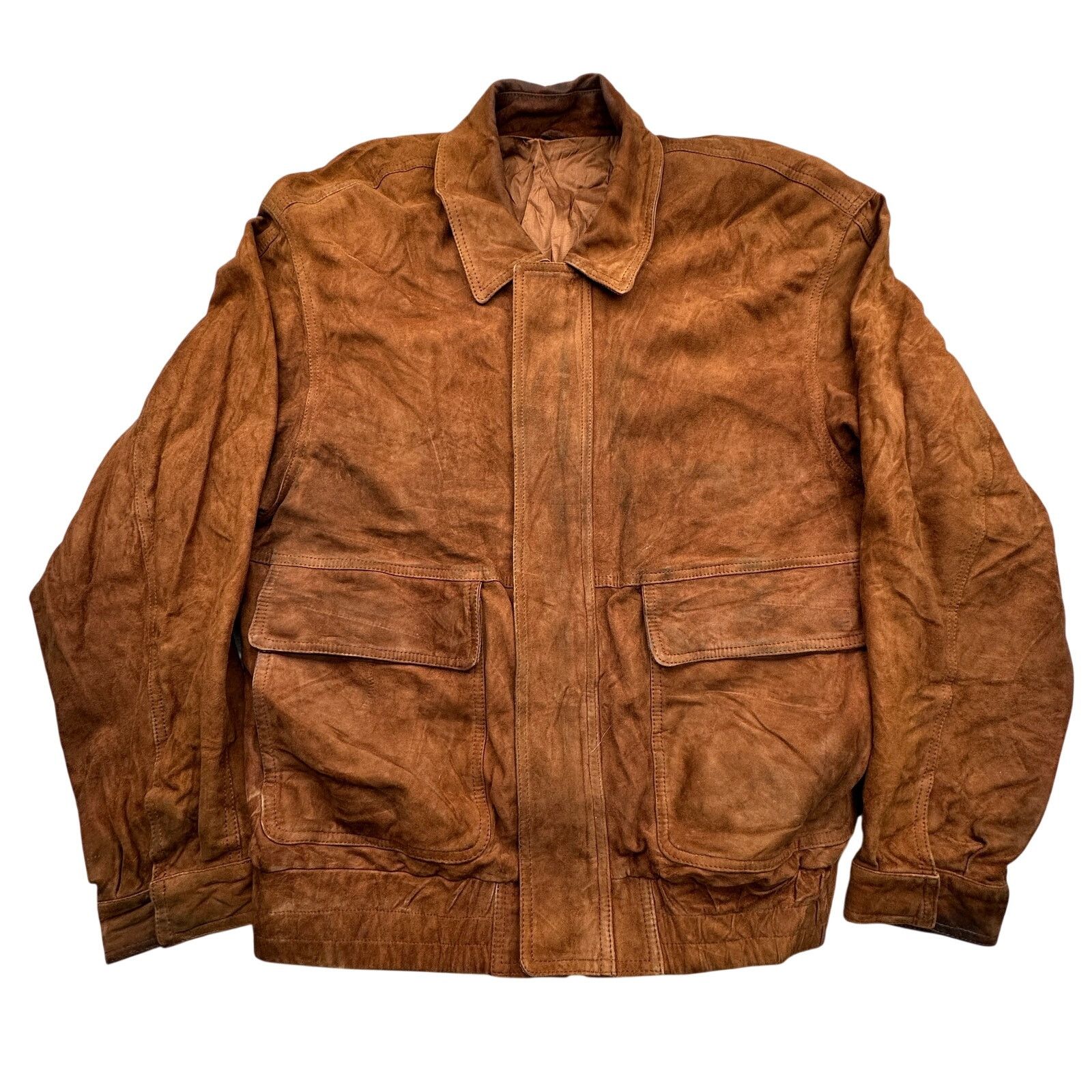 Bruno Magli Vintage Bruno Magli Bomber Suede Leather Jacket 38 Medium Size US M / EU 48-50 / 2 - 1 Thumbnail