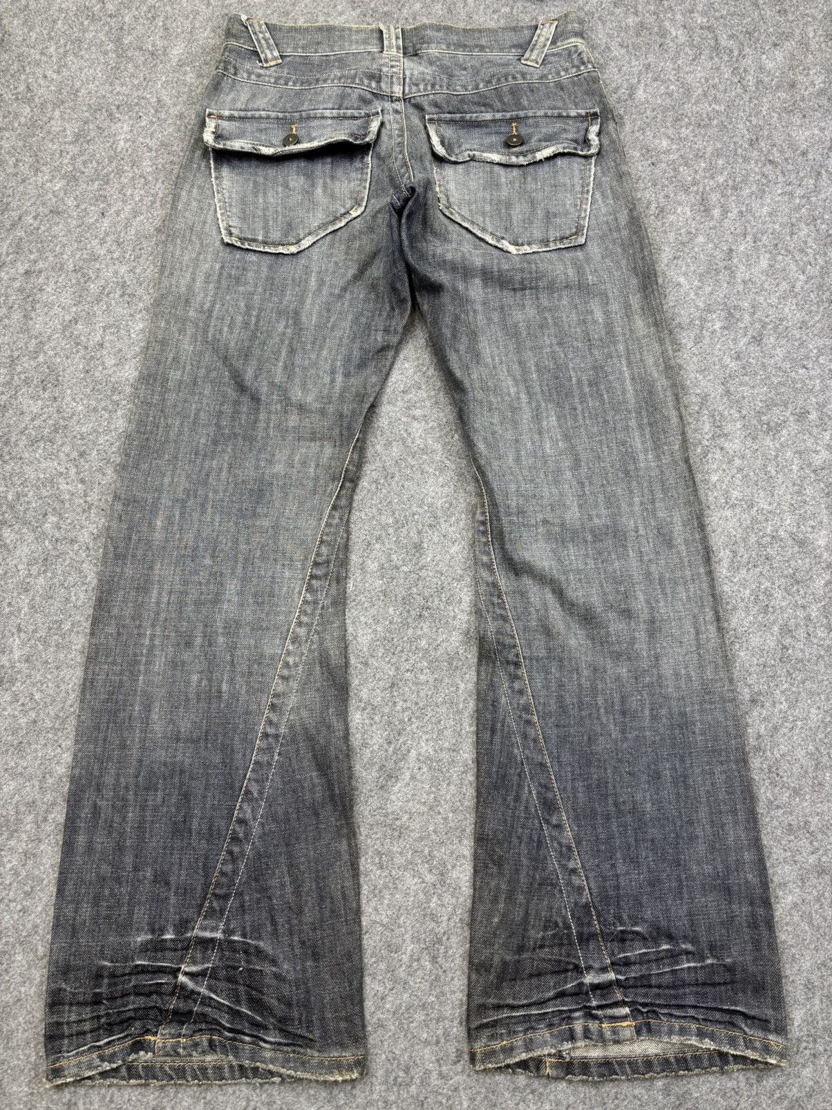 Japanese Brand 💥Flare💥Buona Giornata Twisted Leg Flare Denim F921 Size US 32 / EU 48 - 15 Thumbnail