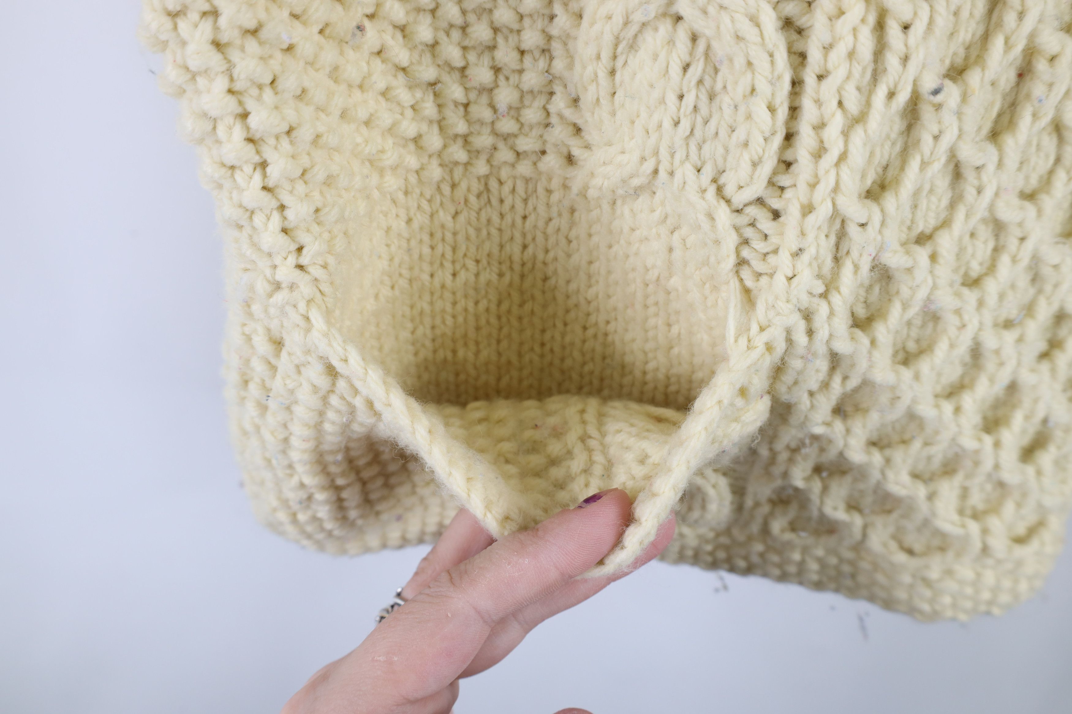 Vintage 60s Streetwear Chunky Knit Fisherman Sweater Vest