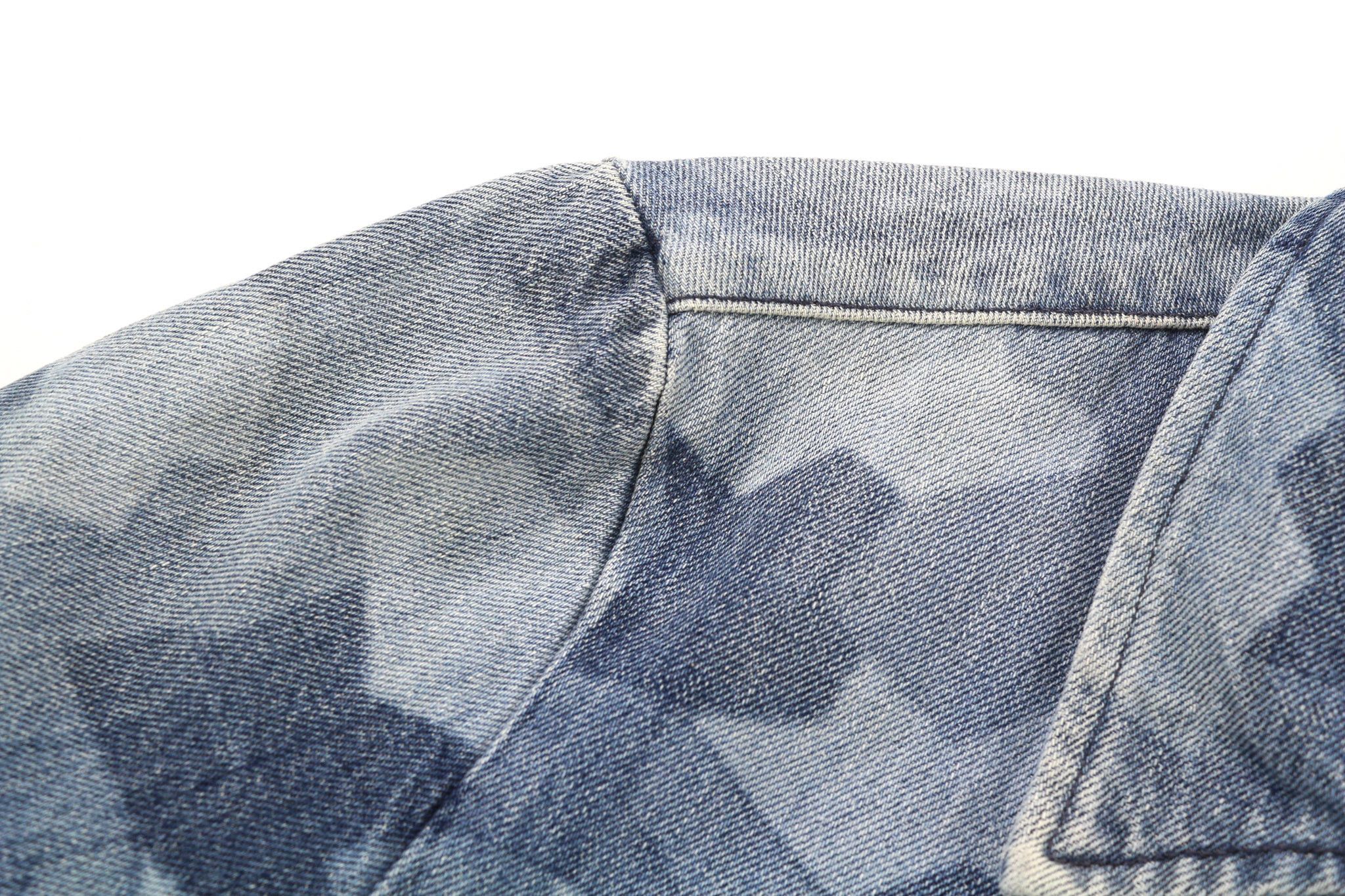Nudie Jeans GUDRUN CAMO DENIM S Blue Patterned Bomber Jacket 81102 Size S / US 4 / IT 40 - 10 Thumbnail