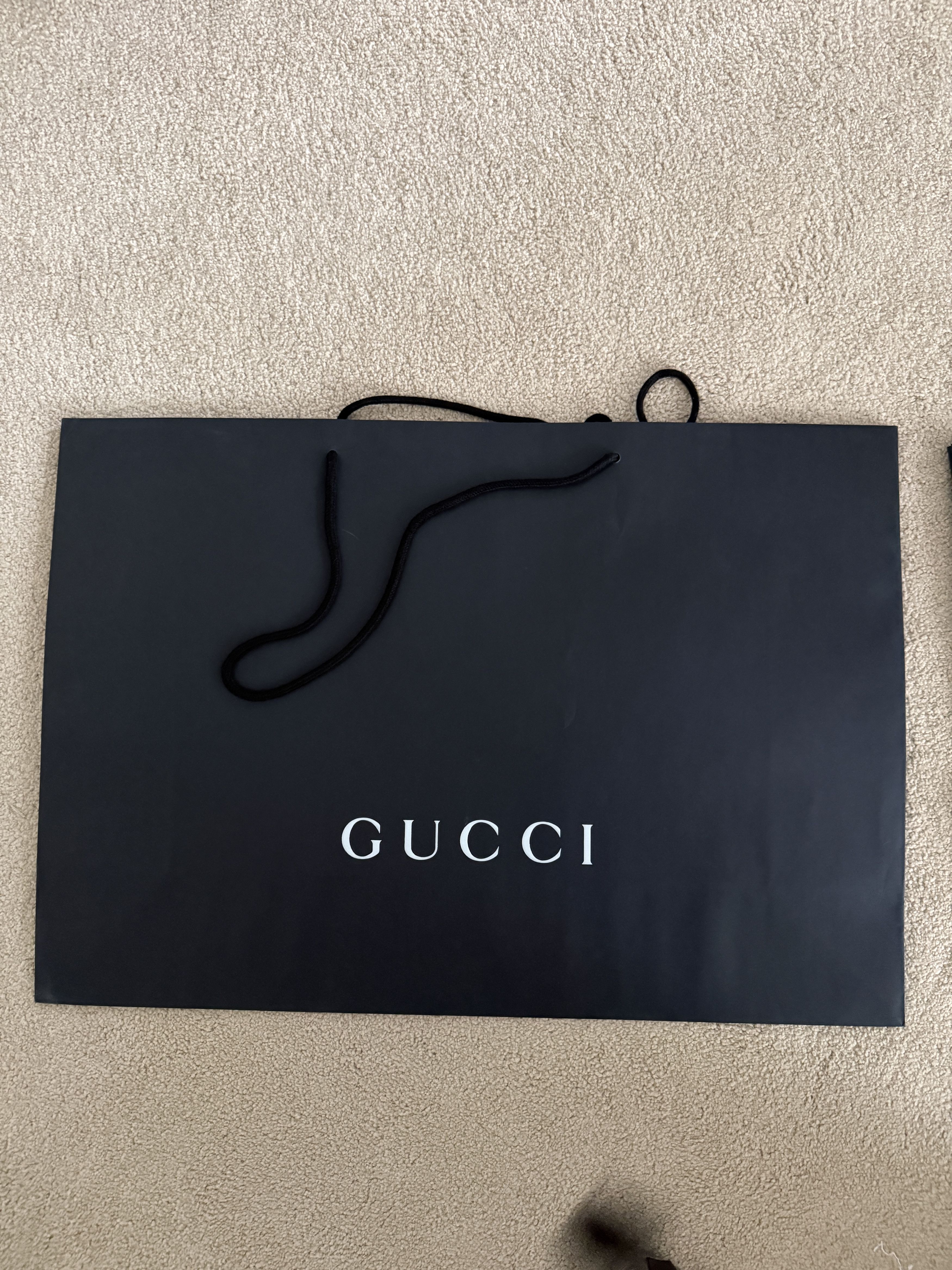 Gucci Gucci Black Gift Paper Shopping Bag - Large Size ONE SIZE - 1 Thumbnail