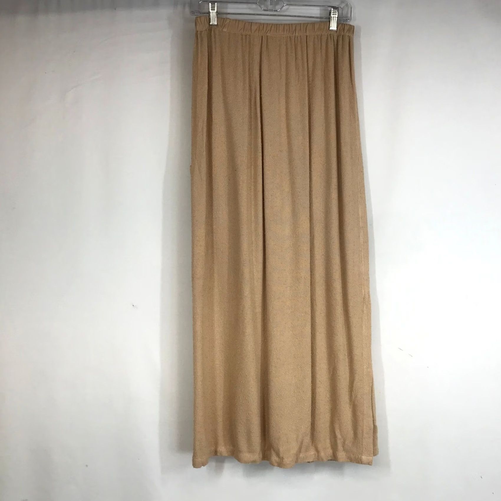 Vintage VINTAGE? No. Jules Pants Beige Knit Cargo Pockets Relaxed Wide-Leg Cotton Blend Pull On Women S-M Size? (Wait) Size 28" / US 6 / IT 42 - 4 Thumbnail