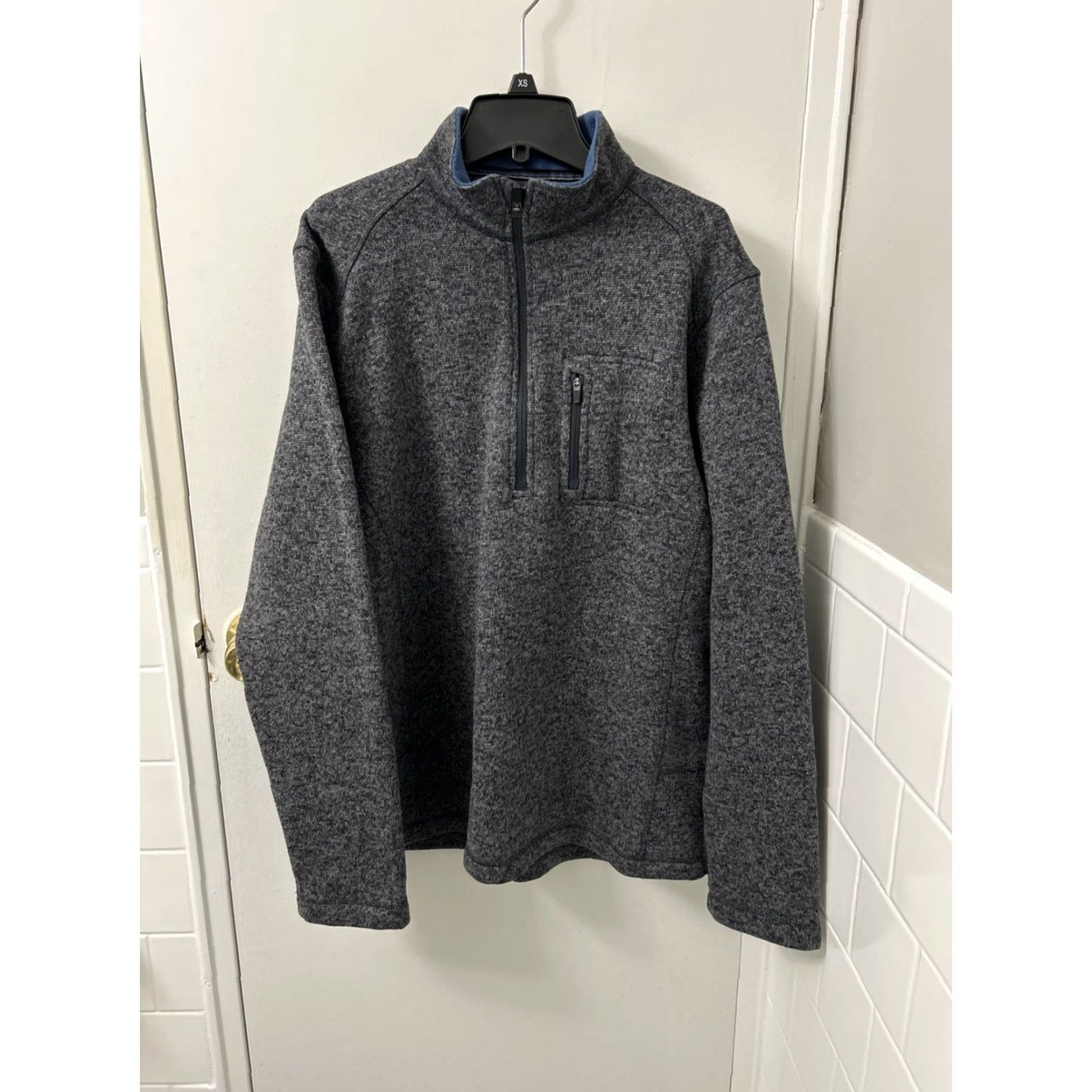 Vintage Woolrich Sweater 1/4 Zip Mens Medium Gray Pullover Long Sleeve Mock Neck Fleece Pocket Size US M / EU 48-50 / 2 - 2 Thumbnail