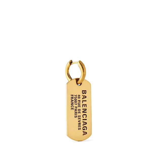 Balenciaga o1g2r1mq0924 Size: OS / Tags Earrings in Antique Gold Size ONE SIZE - 3 Thumbnail