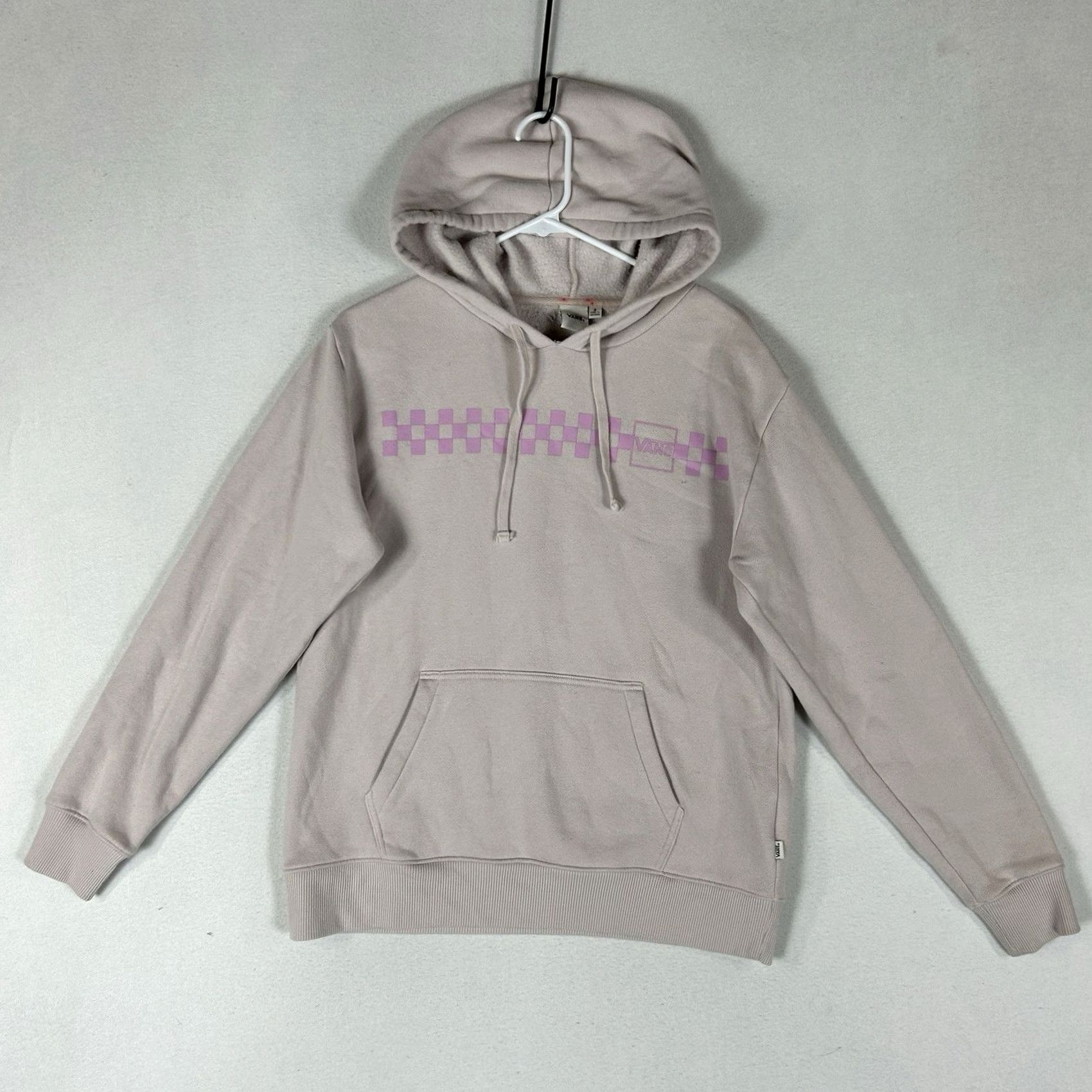 Vans VANS Hoodie Mens Small Rose Pink Fleece Pullover Sweatshirt Graphic Print Hooded Crew Neck Skater Winter Spring Fall Size US S / EU 44-46 / 1 - 2 Thumbnail