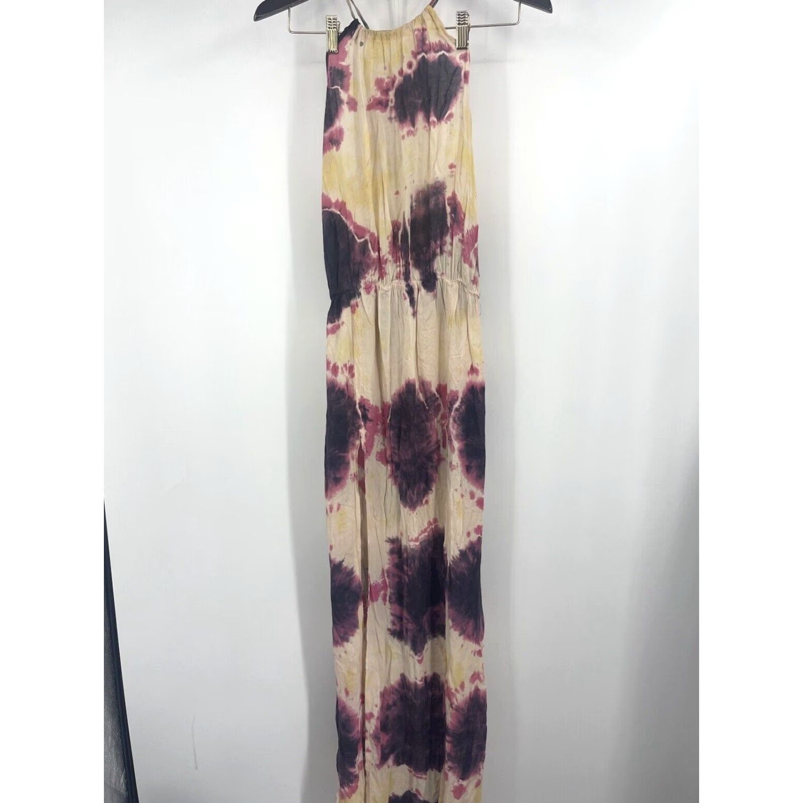 Vintage Blu Moon Maxi Dress Womens XS Tie Dye Halter Blouson Long Sundress Boho Cottage Moon Bohemian Size XS / US 0-2 / IT 36-38 - 2 Thumbnail