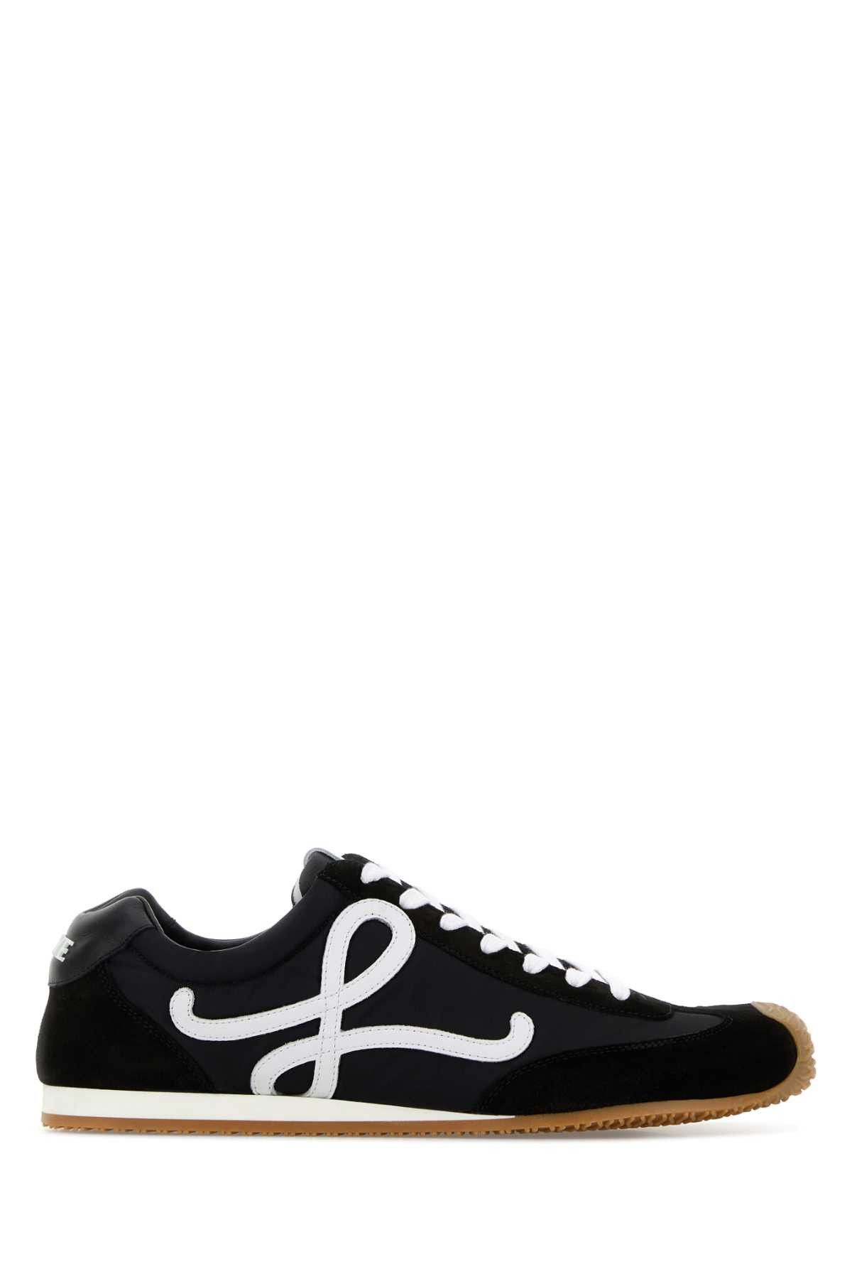 Loewe Black Canvas And Suede Ballet Runner 2.0 Sneakers Size US 12 / EU 45 - 1 Thumbnail