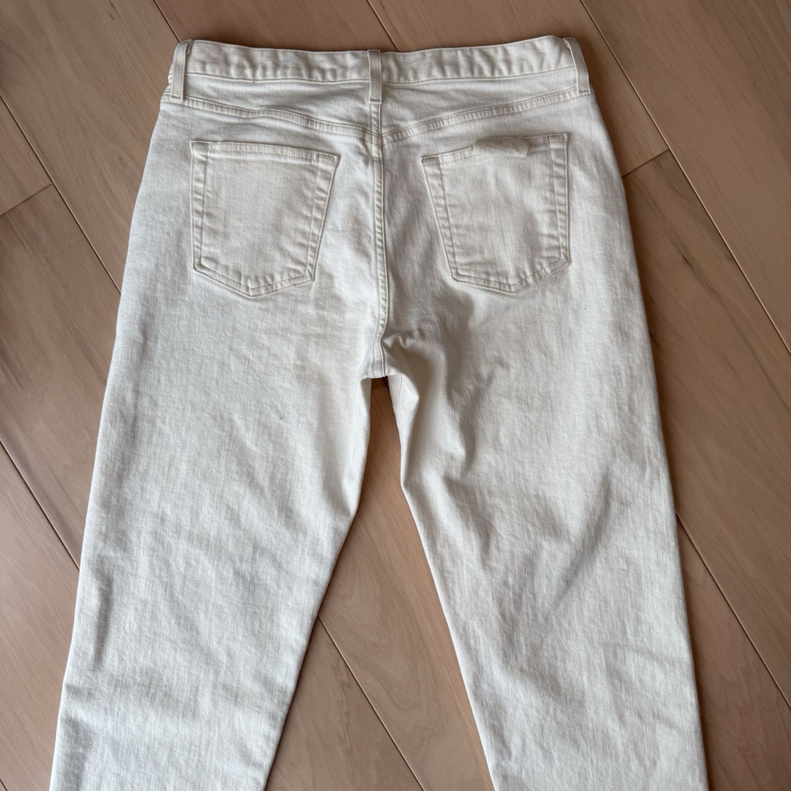 Outerknown Outerknown Fillmore Boyfriend Jeans Women's 31 White Glam Size 31" - 8 Thumbnail
