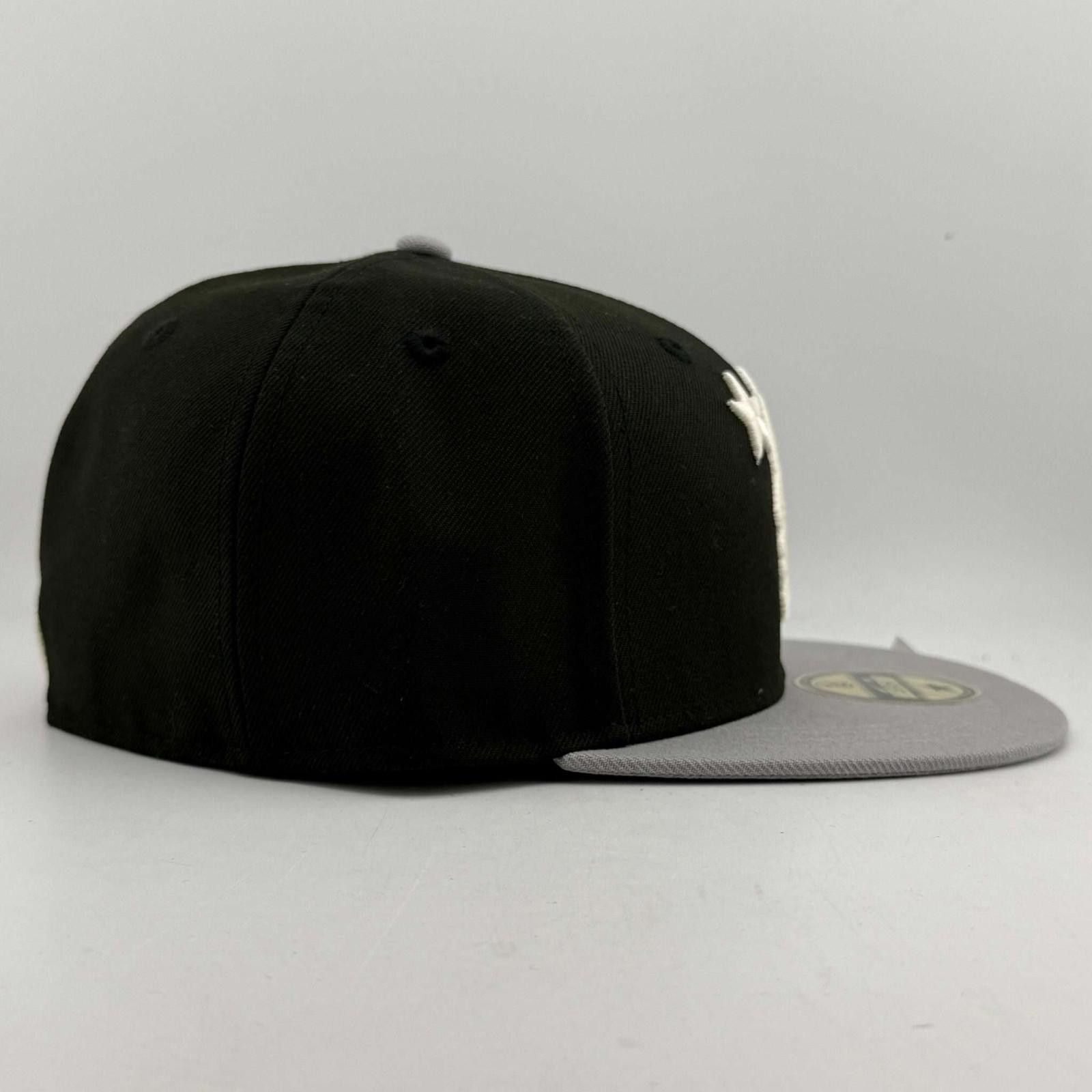 HELLSTAR Hellstar Baseball Fitted Grey Black Hat 7 1/2 New Size ONE SIZE - 4 Thumbnail
