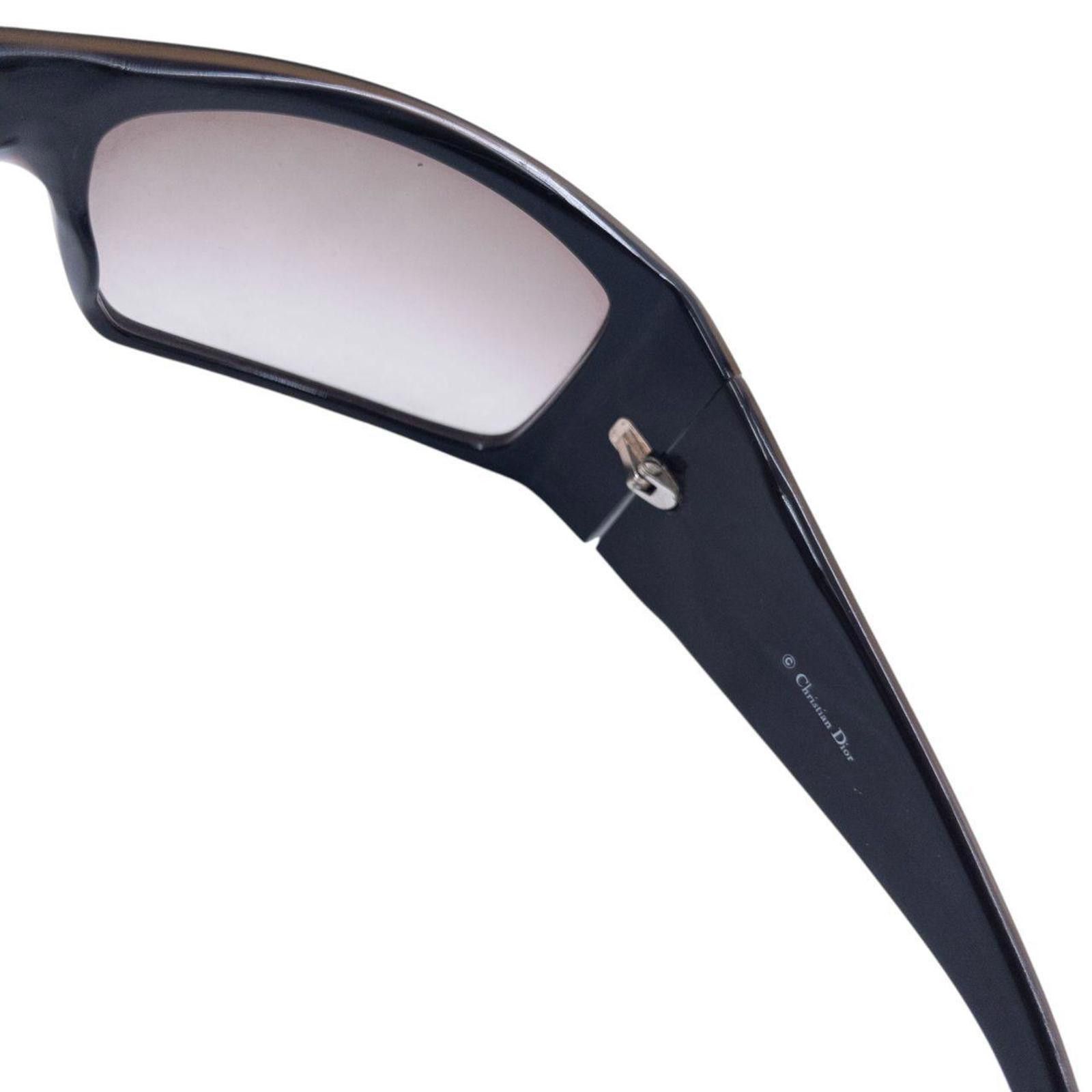 Dior Vintage 2000s Dior Embossed Shield Sunglasses Size ONE SIZE - 7 Thumbnail