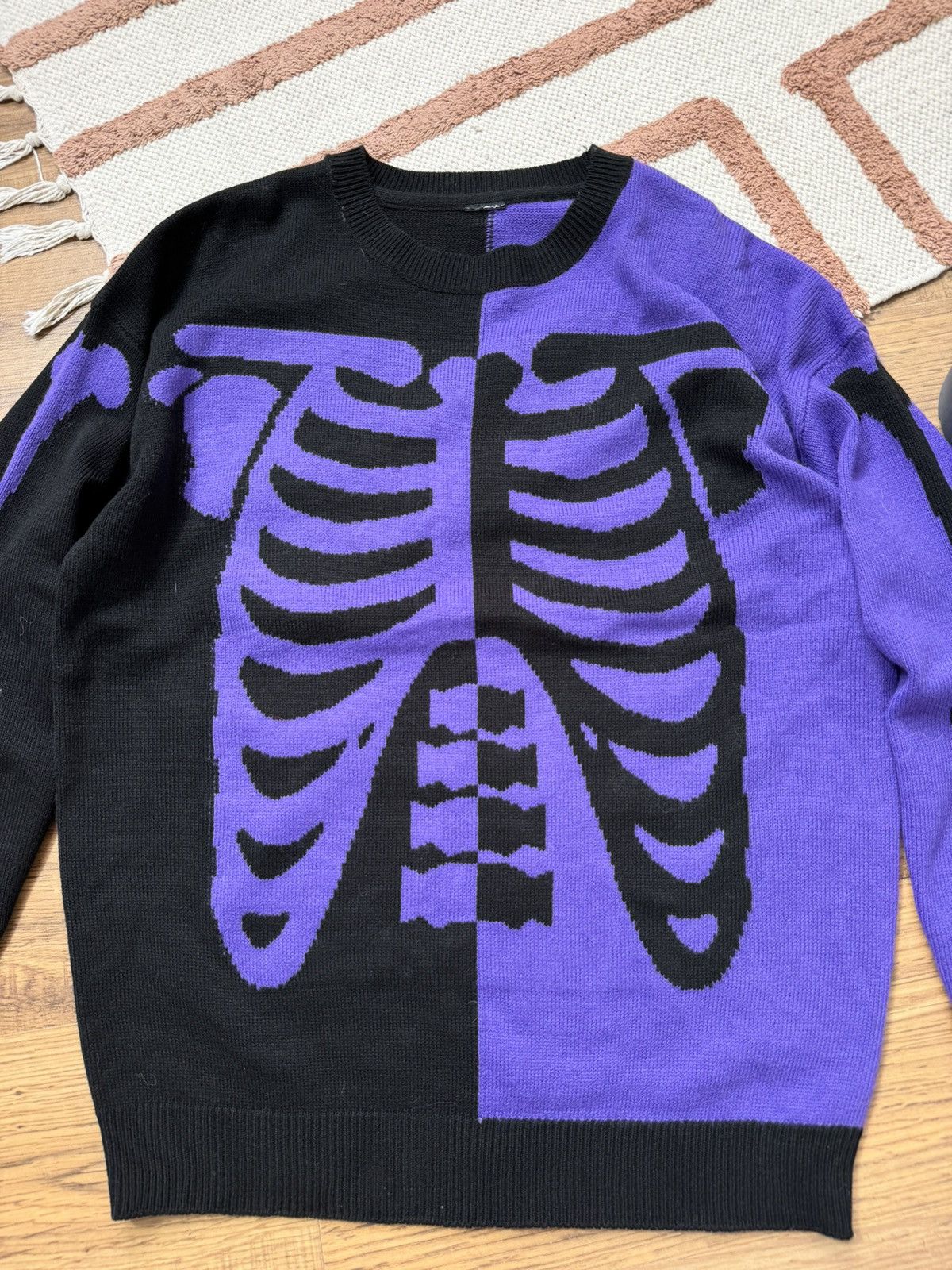 Japanese Brand AVANT GARDE SKELETON Y2K SWEATER Size US M / EU 48-50 / 2 - 4 Thumbnail