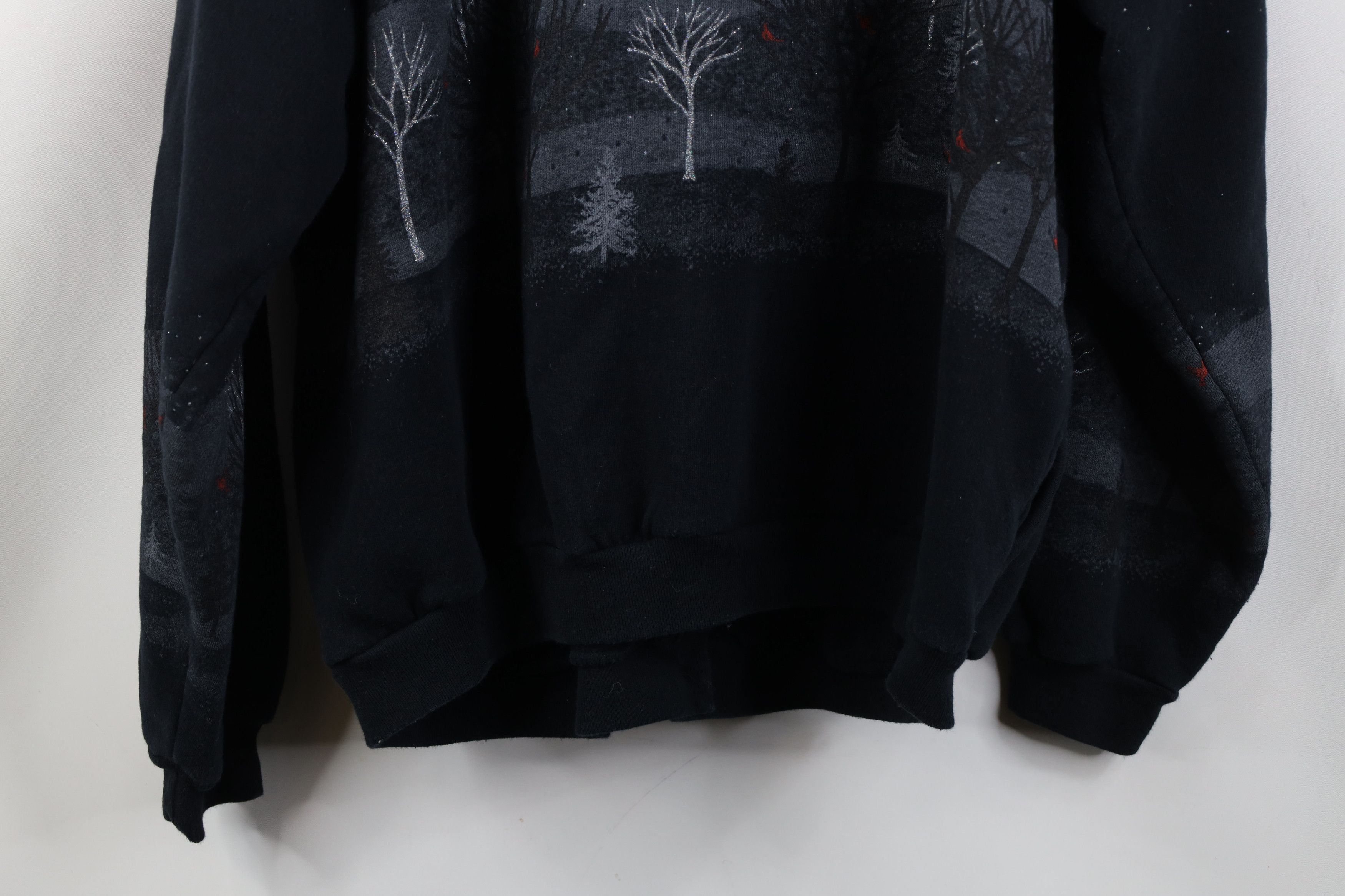 Vintage Vintage 90s Snow Cardinal Birds All Over Print Sweatshirt Size XXL / US 16-18 / IT 52-54 - 15 Thumbnail