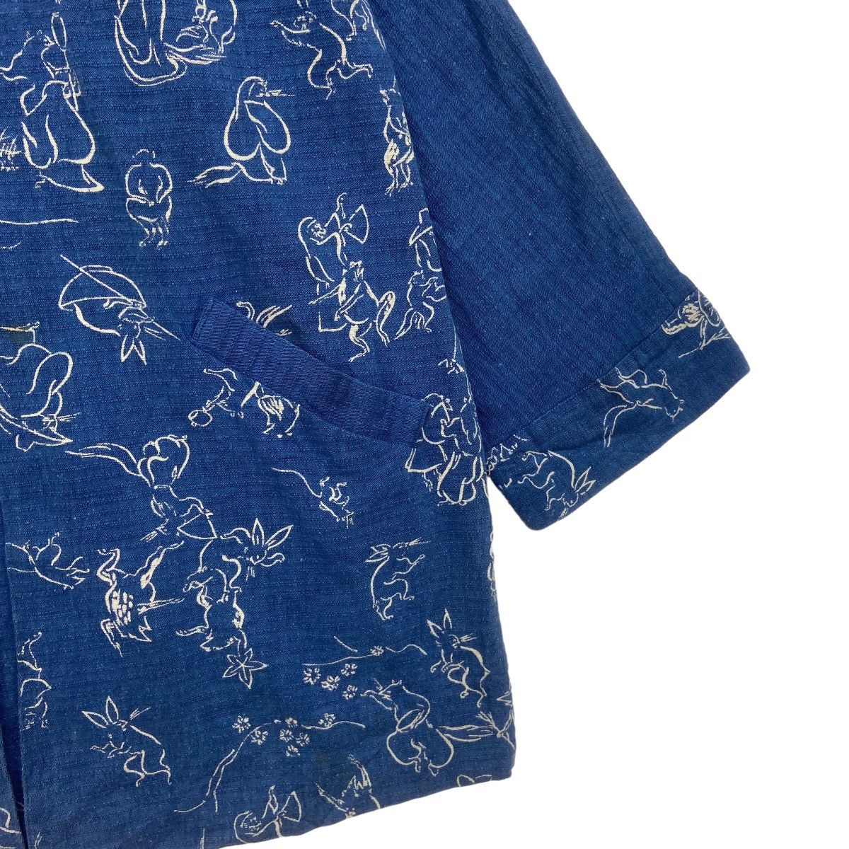 Japanese Brand Japanese Traditional Sashiko Kendo Kurama Print Buttonlesss Size US S / EU 44-46 / 1 - 11 Thumbnail