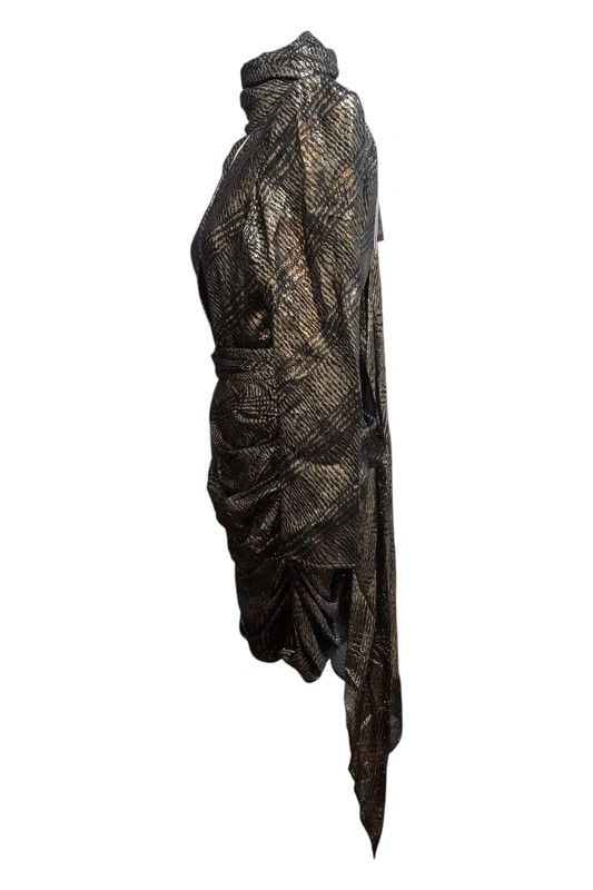 Redemption REDEMPTION SilkMix Metallic Dress DetachableTrainScarf Size M / US 6-8 / IT 42-44 - 4 Thumbnail